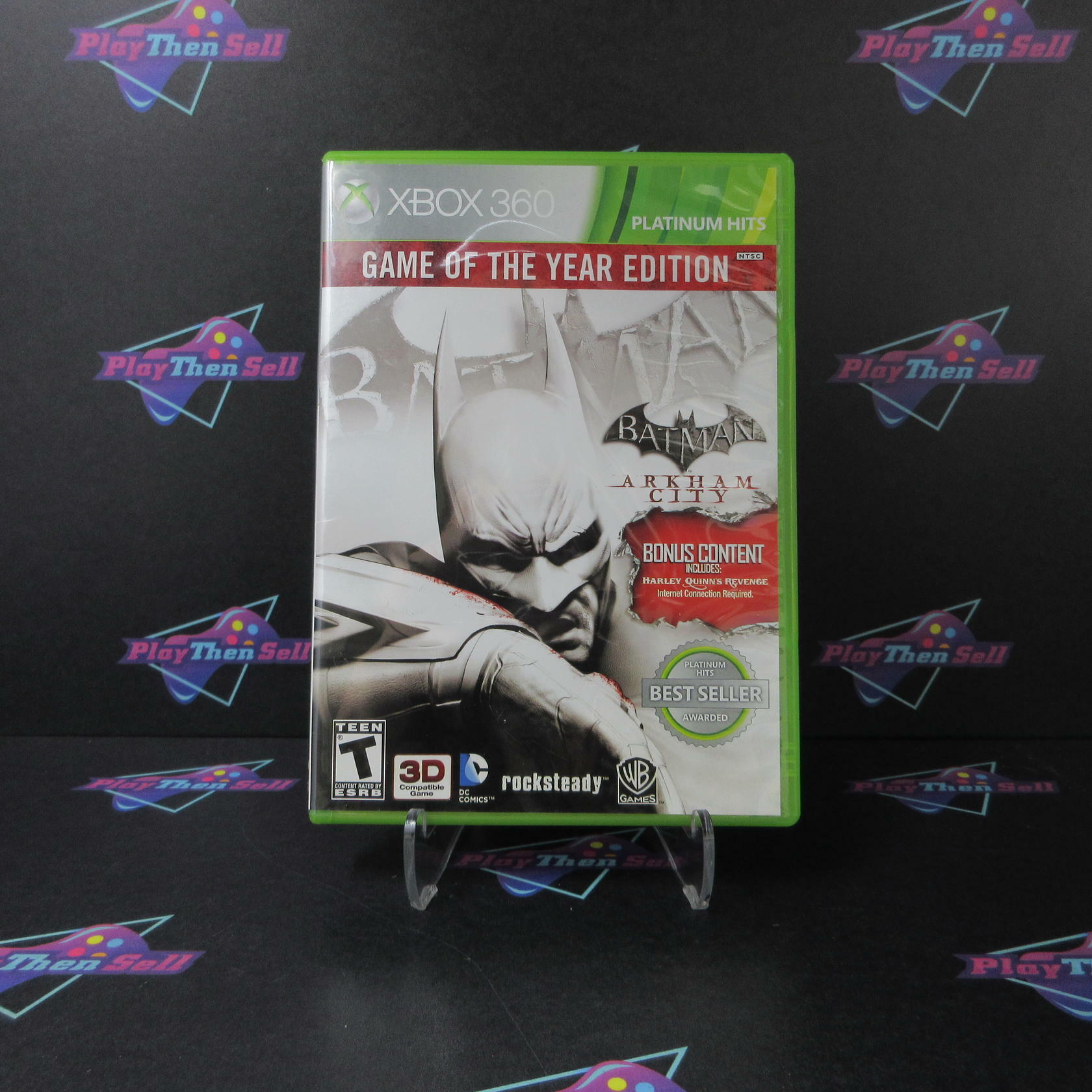 Batman Arkham City GOTY Xbox 360 Platinum Hits AD Complete CIB - Very Good