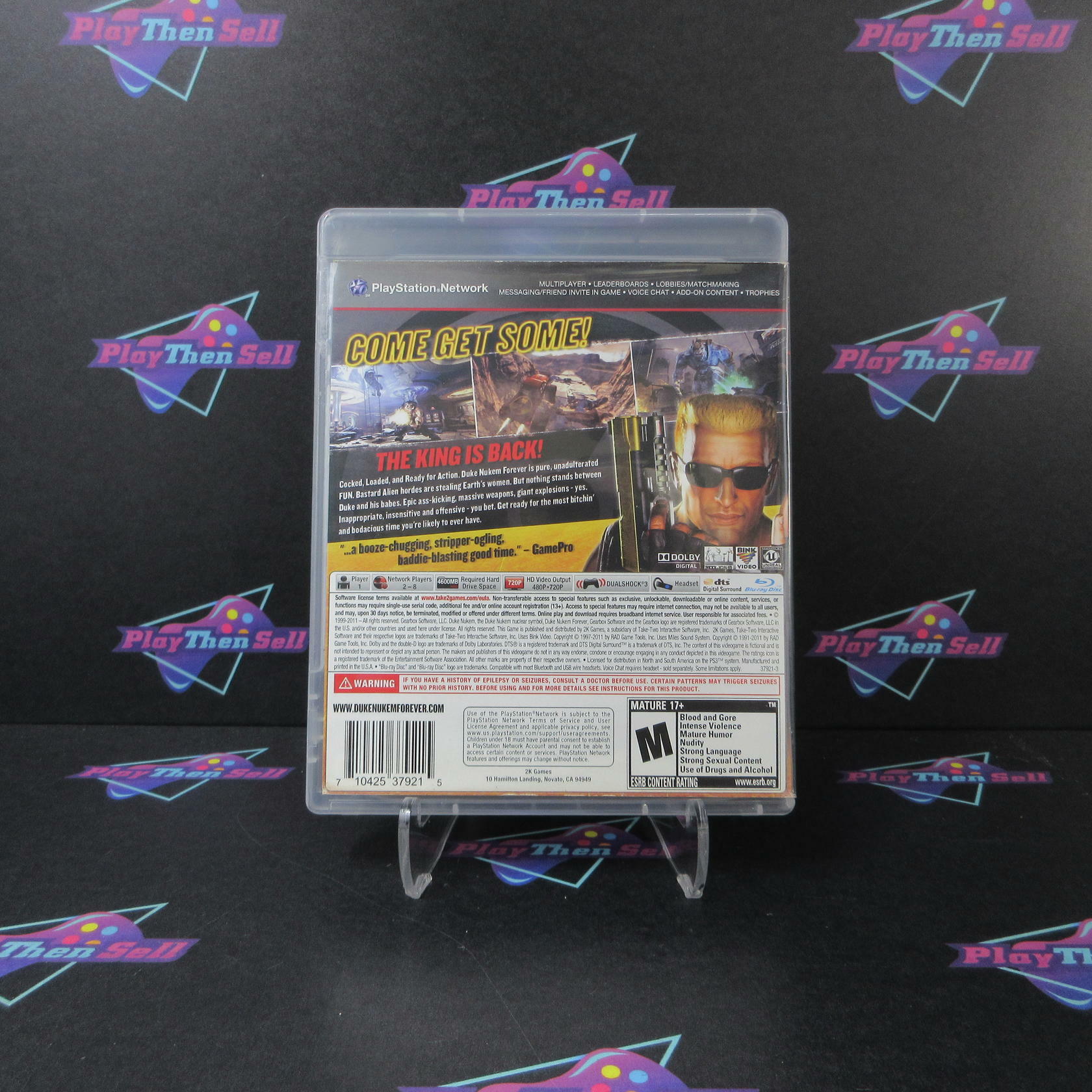 Duke Nukem Forever PS3 PlayStation 3 AD/DD/NM - Very Good
