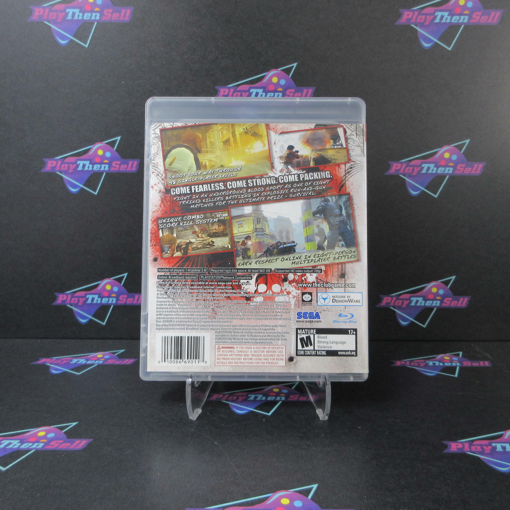The Club PS3 PlayStation 3 AD/NM - Very Good