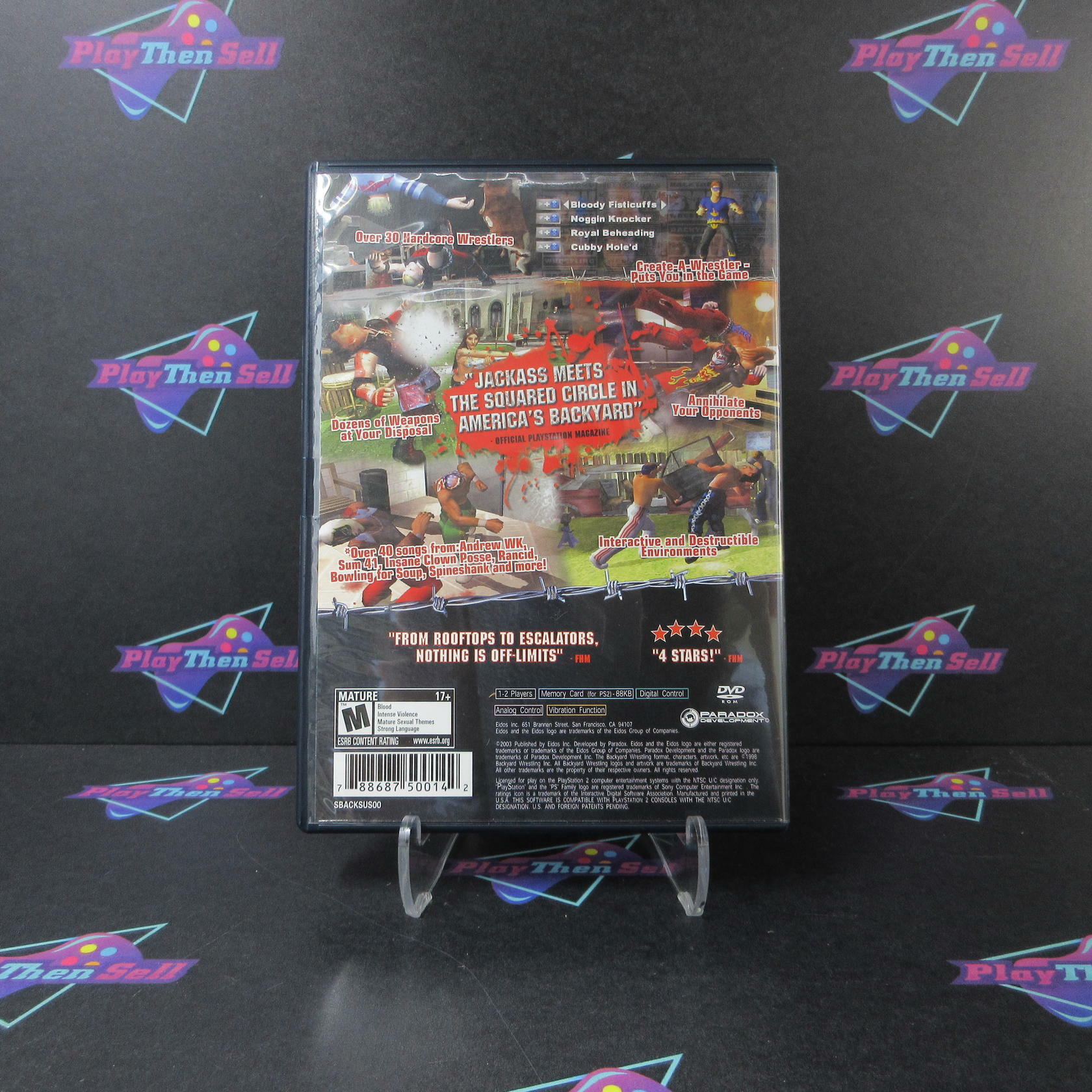 Backyard Wrestling Dont Try This at Home PS2 PlayStation 2 - Very Good