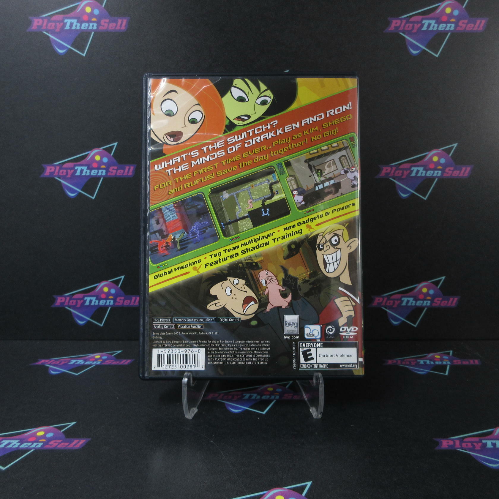 Disney's Kim Possible What's the Switch PS2 PlayStation 2 - Very Good