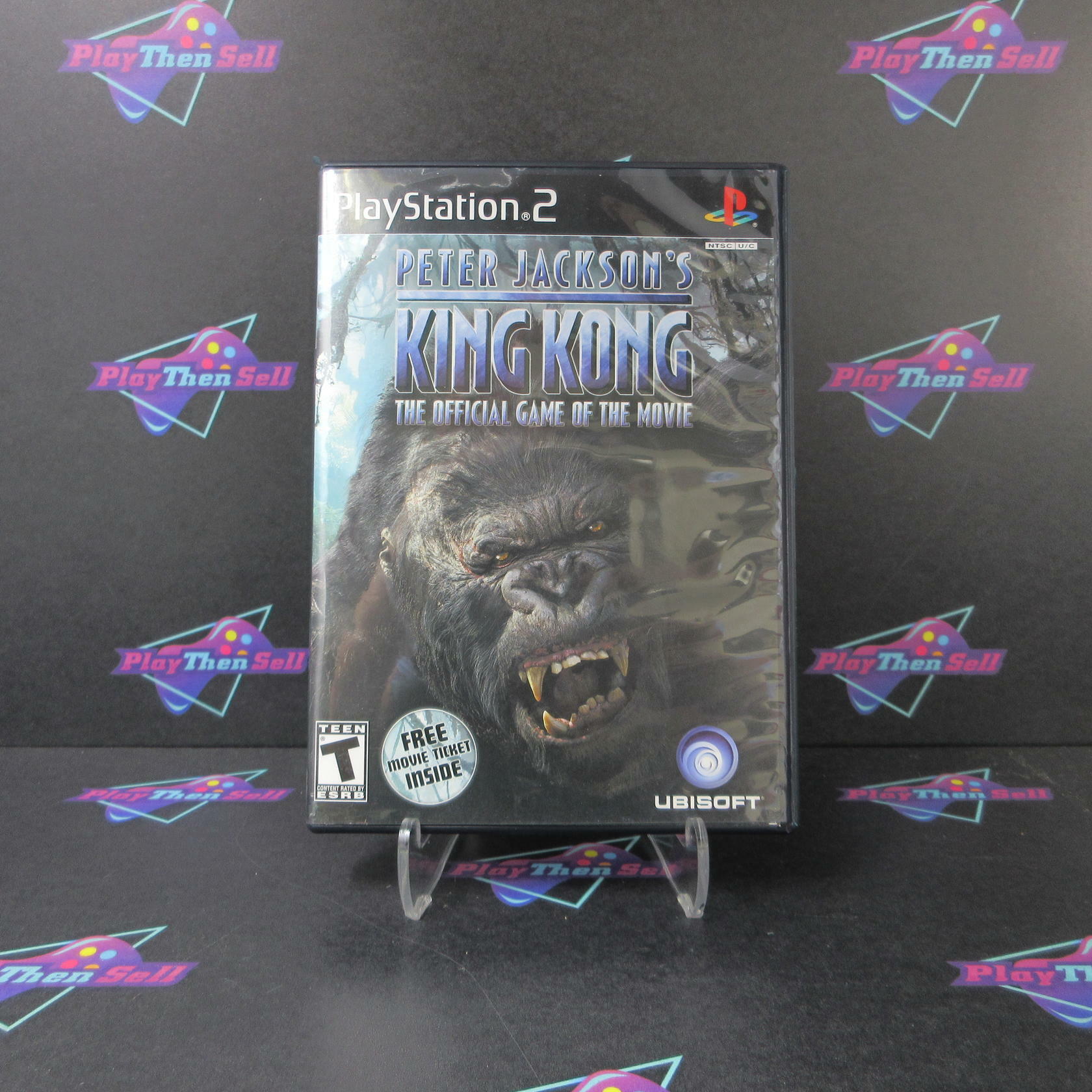 Peter Jackson's King Kong PS2 PlayStation 2 + Movie Ticket - Like New