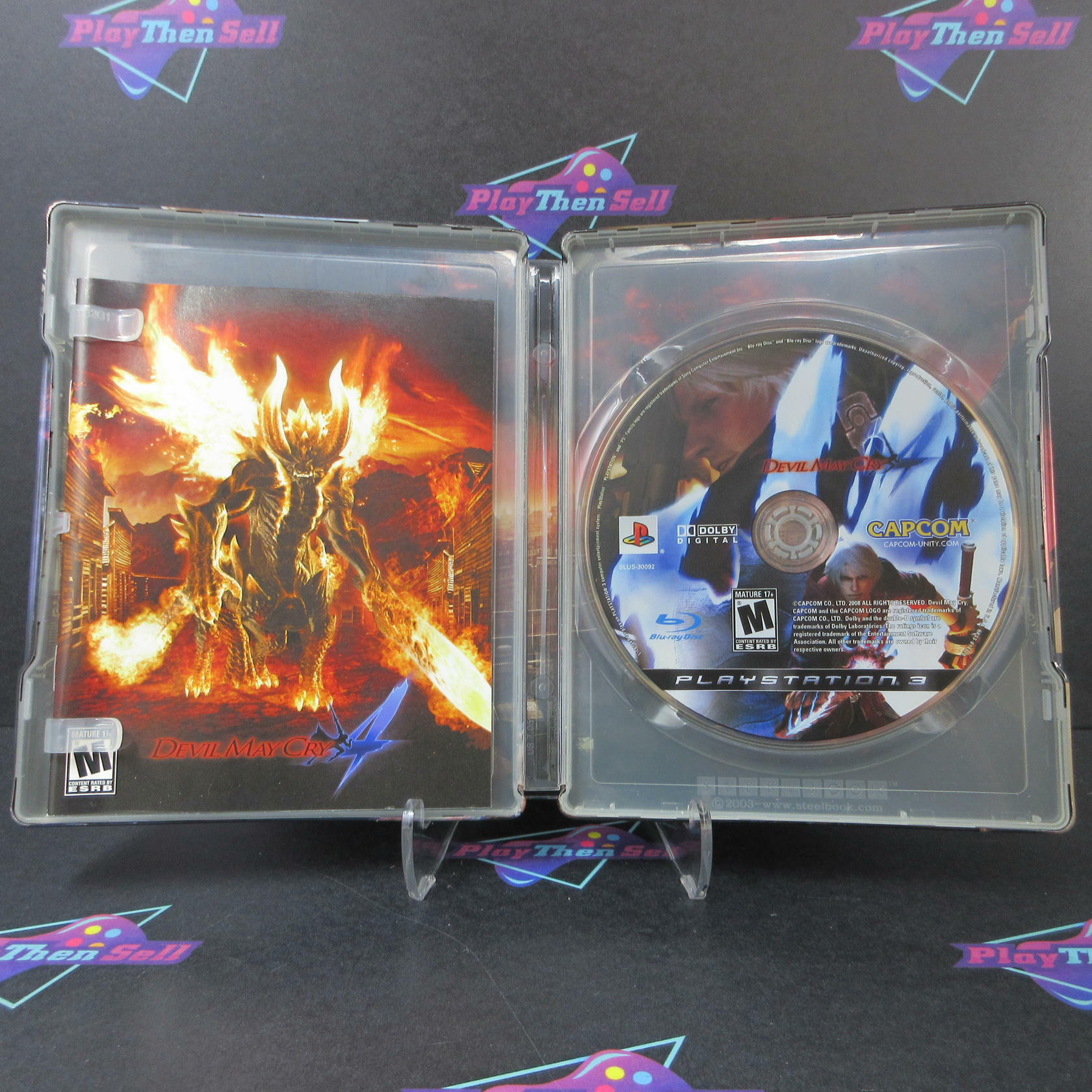 Devil May Cry 4 Collector's Edition Steelbook PlayStation 3 + Bonus Disc/Sleeve - Like New