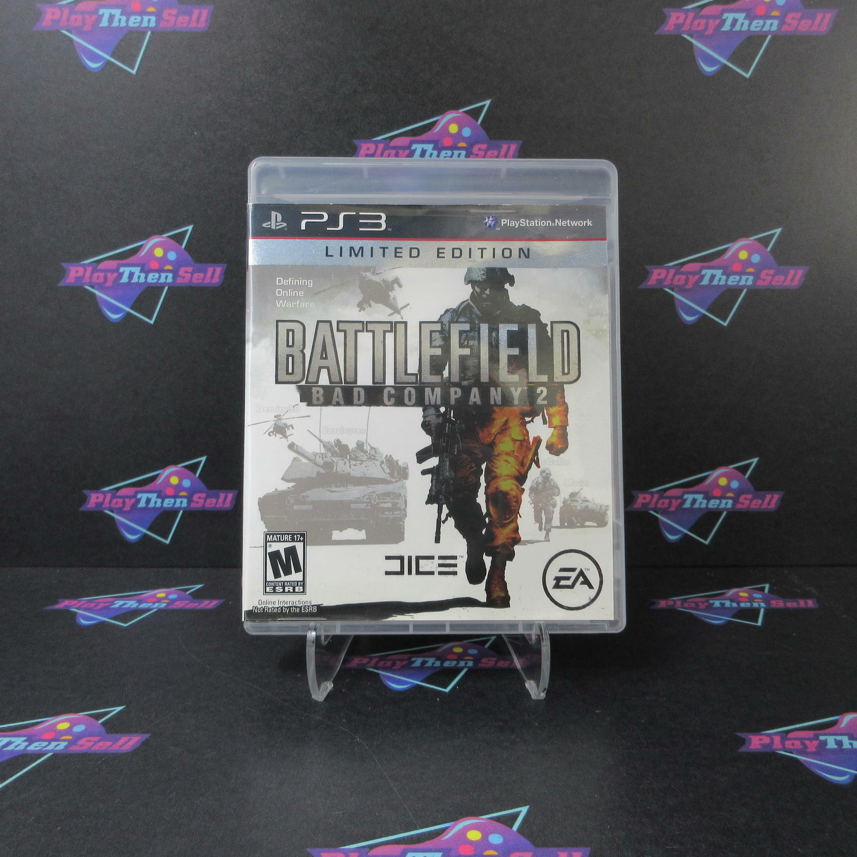 Battlefield Bad Company 2 Limited PS3 PlayStation 3 AD GH Disc Complete CIB - Very Good