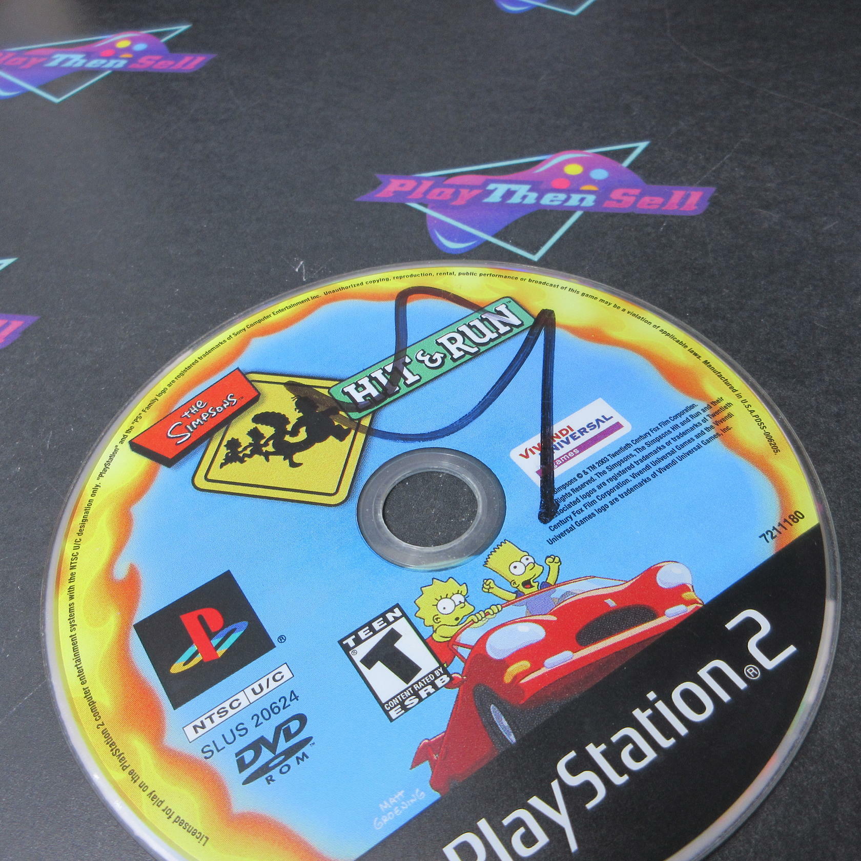 The Simpsons Hit & Run PS2 PlayStation 2 DD/NM - Very Good