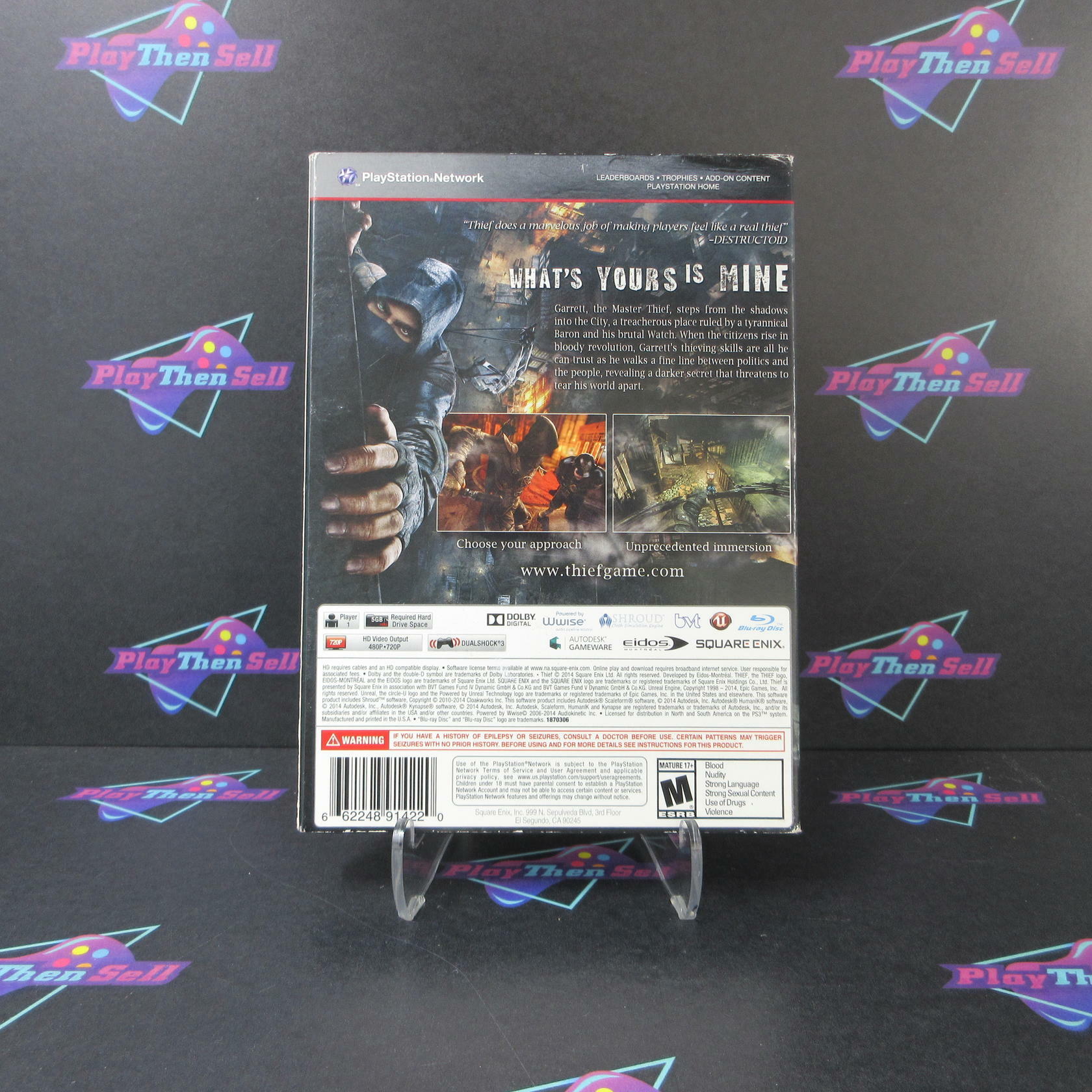 Thief Target Limited Edition Steelbook PS3 PlayStation 3 + Sleeve - Like New