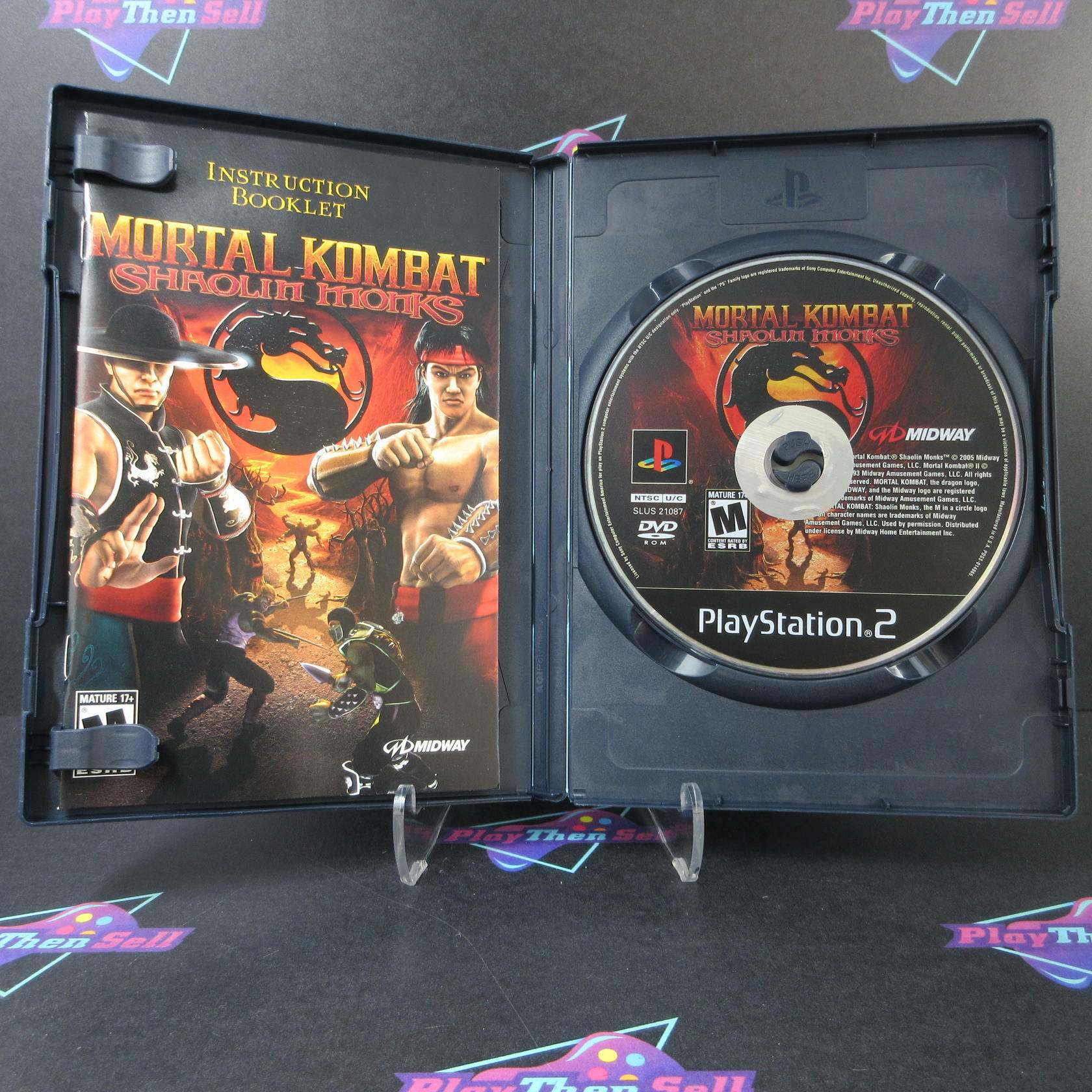 Mortal Kombat Shaolin Monks + Reg Card PS2 PlayStation 2 AD/DD Complete CIB - Very Good