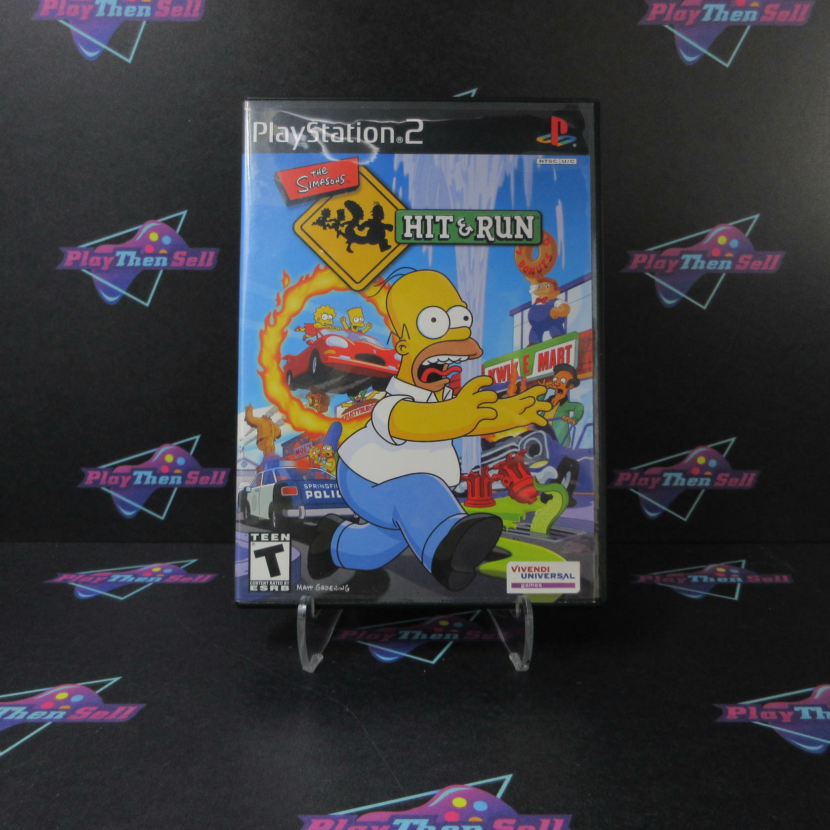 The Simpsons Hit & Run PS2 PlayStation 2 DD/NM - Very Good