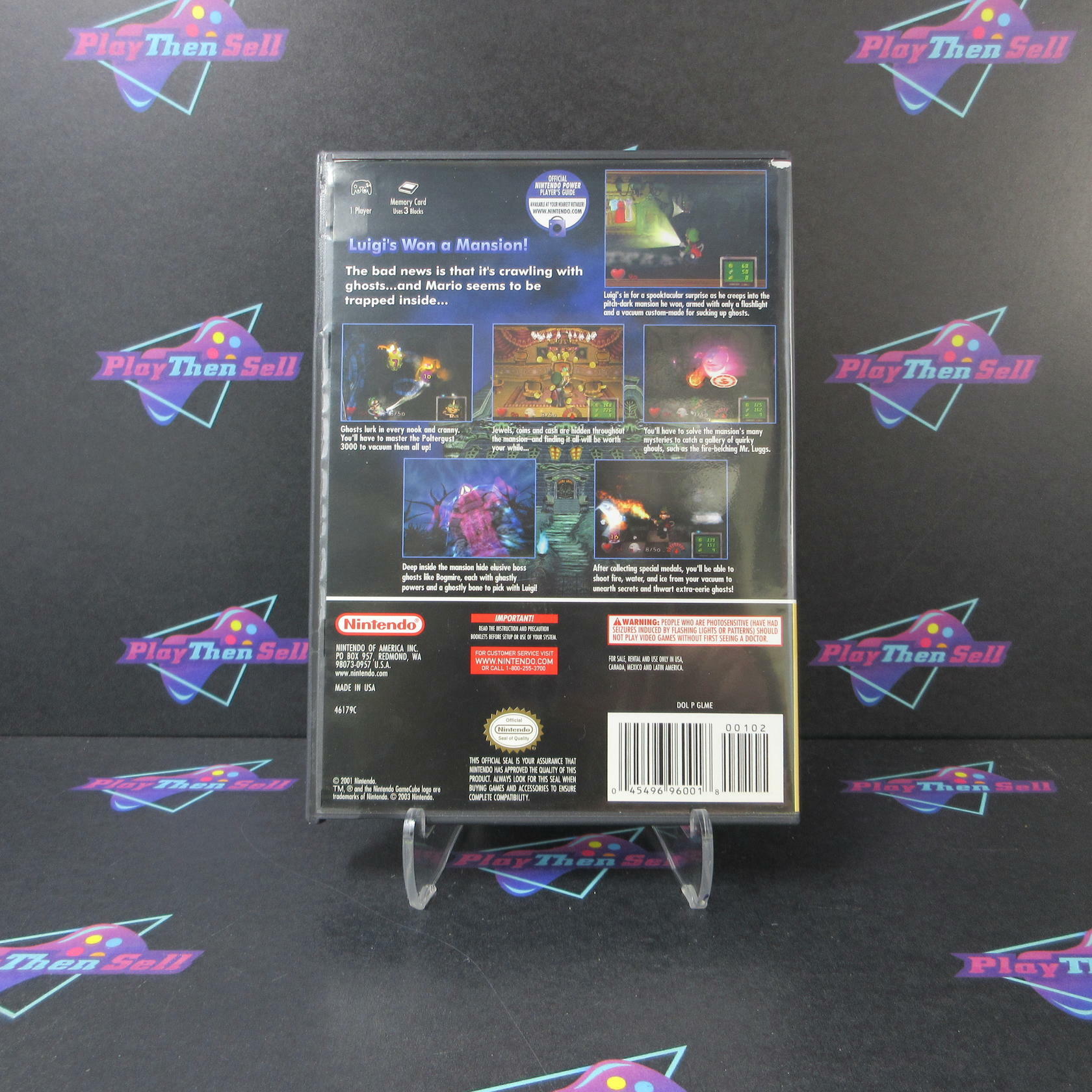 Luigi's Mansion Player's Choice Nintendo GameCube AD Complete CIB - Very Good