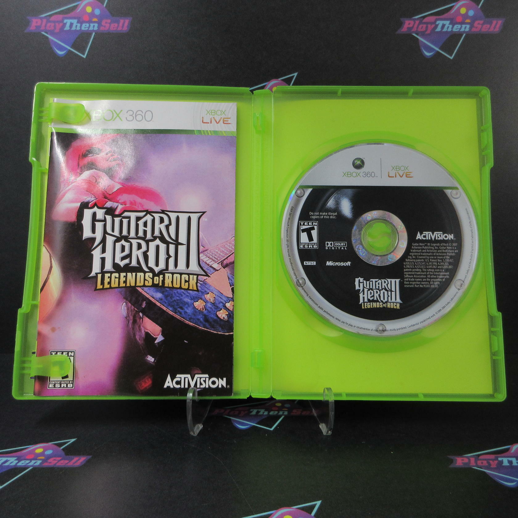 Guitar Hero III Legends of Rock Xbox 360 AD/MD Complete CIB - Very Good