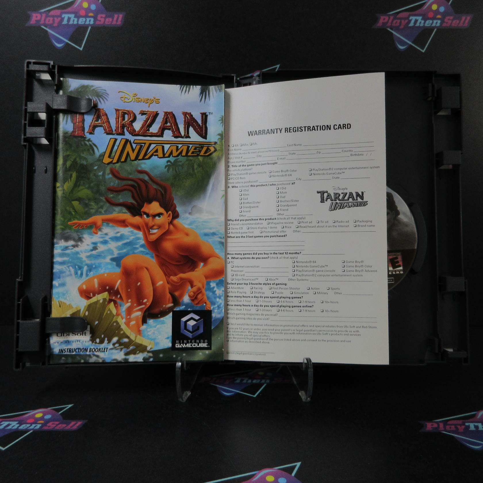 Tarzan Untamed + Reg Card Nintendo GameCube AD Complete CIB - Very Good