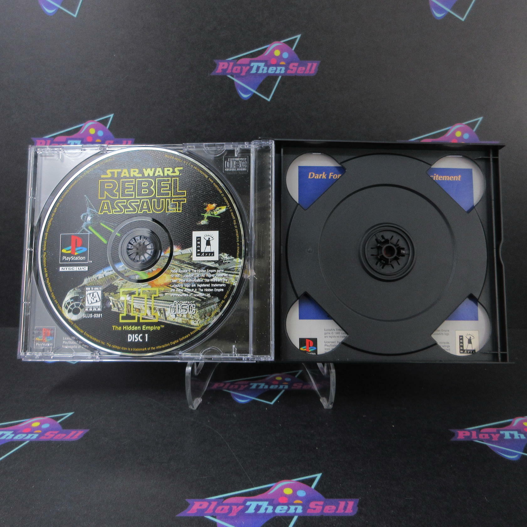 Star Wars Rebel Assault II The Hidden Empire PS1 + Reg Card - Like New