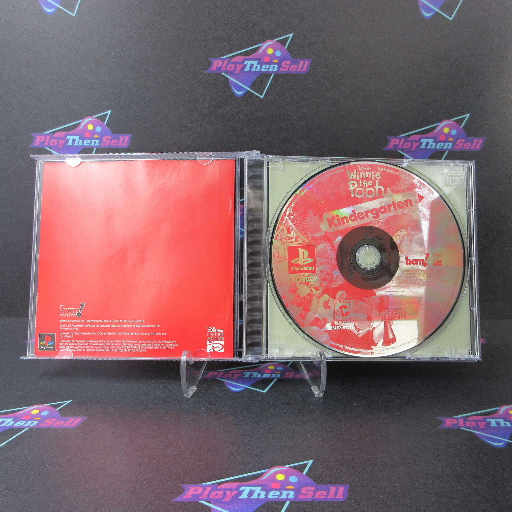 Winnie the Pooh Kindergarten PS1 PlayStation 1 - Like New