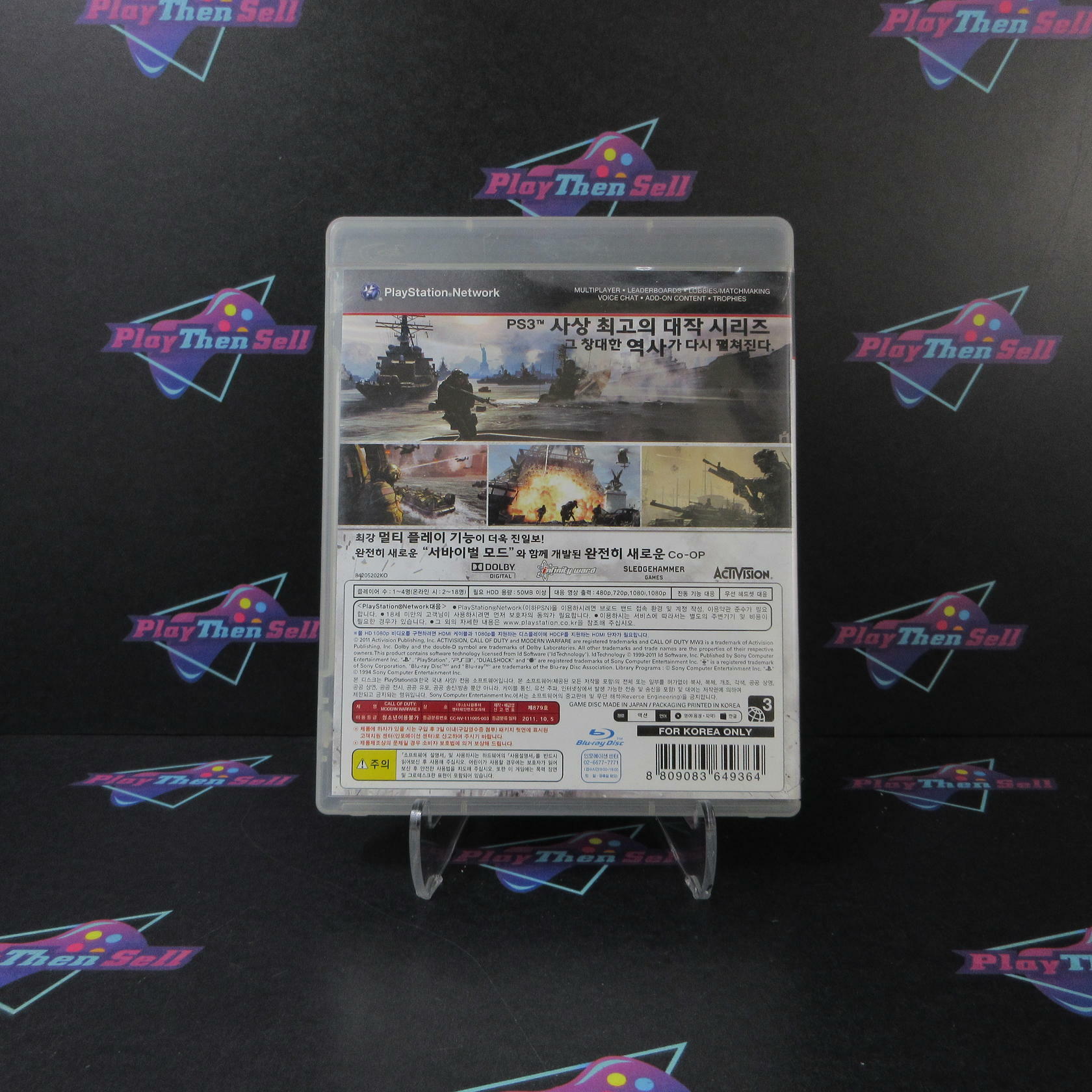 Call Of Duty Modern Warfare 3 MW3 Playstation 3 PS3 Korean Import - Complete - Very Good