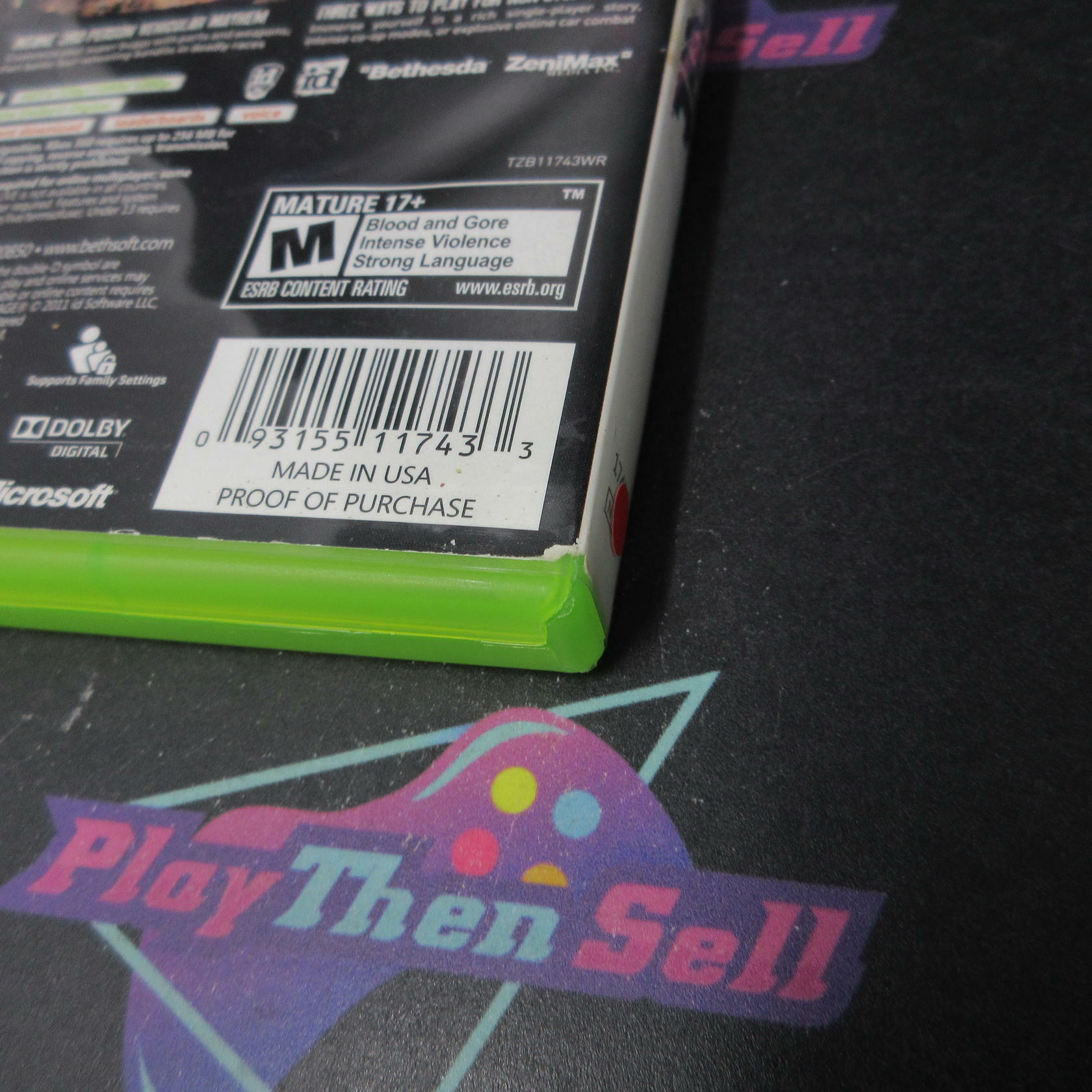 Rage Xbox 360 AD/NM - Very Good