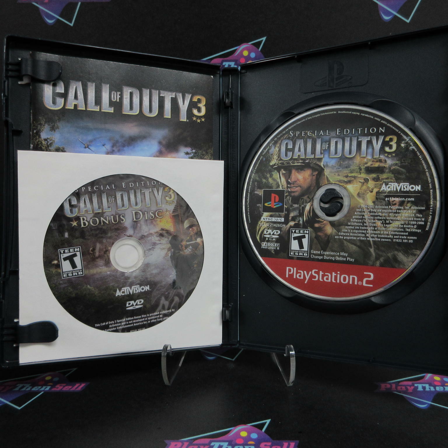 Call of Duty 3 GH Special Edition PS2 PlayStation 2 + Bonus Disc - Like New