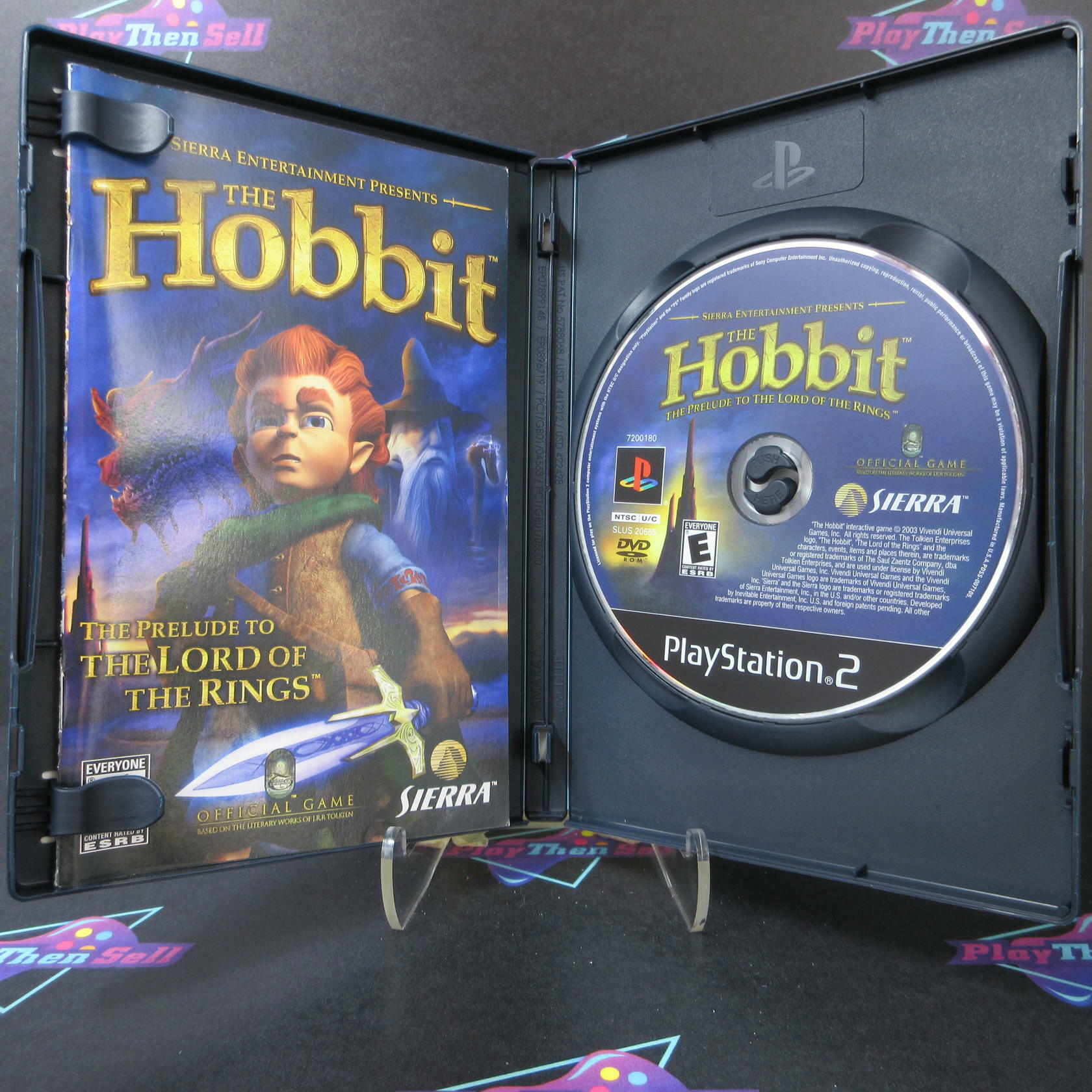 The Hobbit PS2 PlayStation 2 + Reg Card / Bilbo Promo Card - Like New