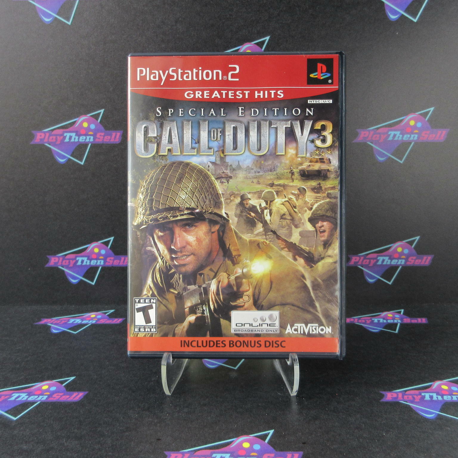 Call of Duty 3 GH Special Edition PS2 PlayStation 2 + Bonus Disc - Like New
