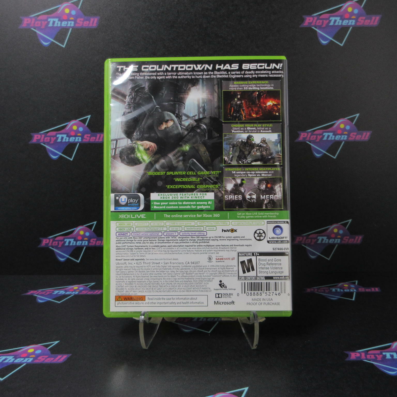 Tom Clancy's Splinter Cell Blacklist Xbox 360 - Like New