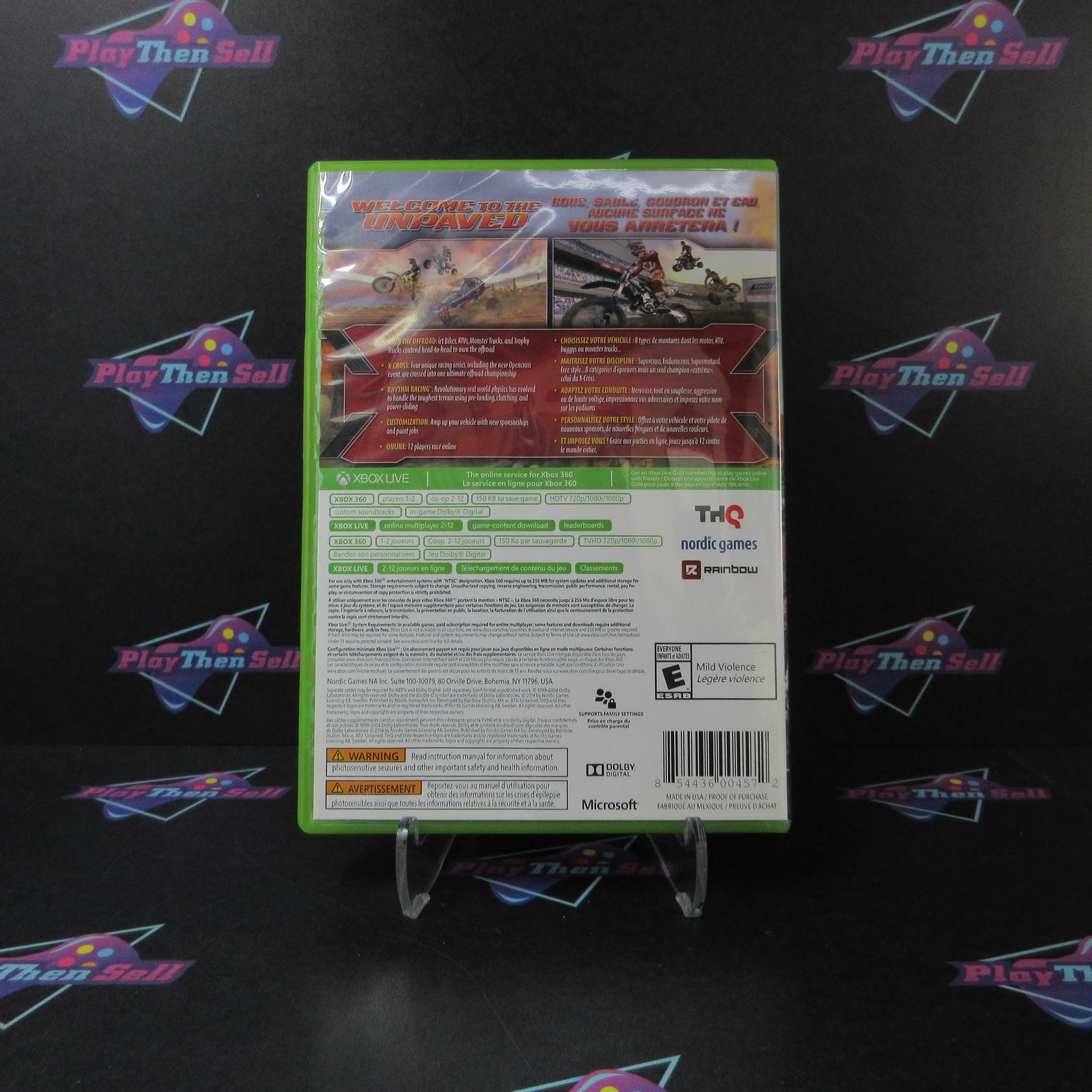 Mx Vs ATV Untamed PH Xbox 360 AD Complete CIB - Very Good