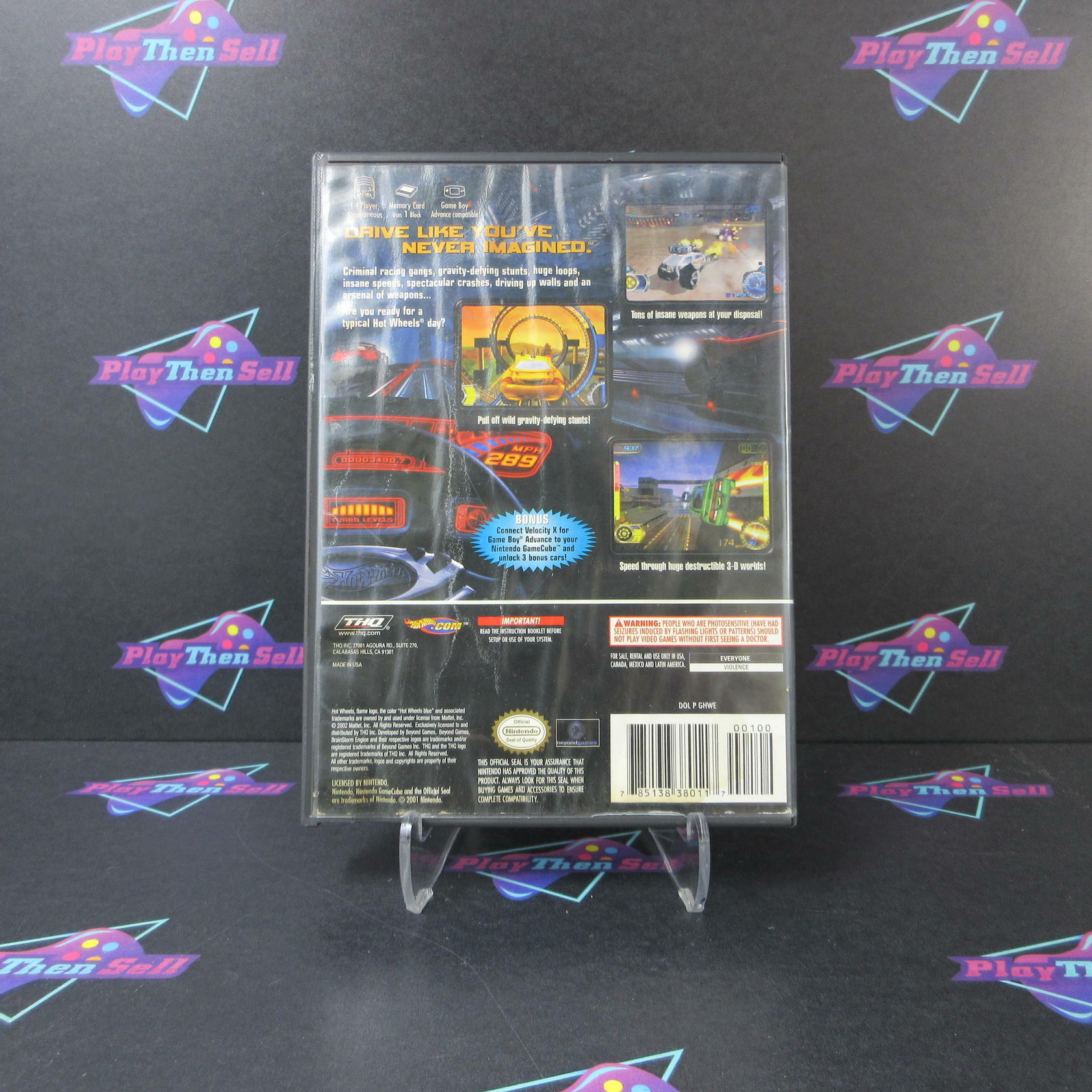 Hot Wheels Velocity X Nintendo GameCube AD/NM - Very Good