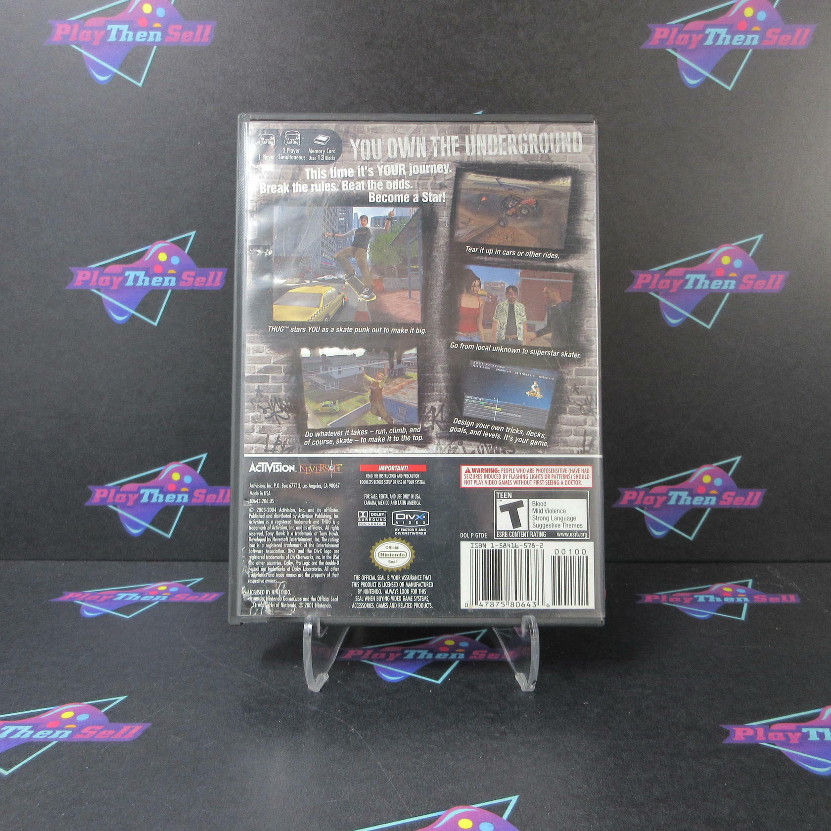 Tony Hawk's Underground Nintendo Gamecube AD Complete CIB - Very Good