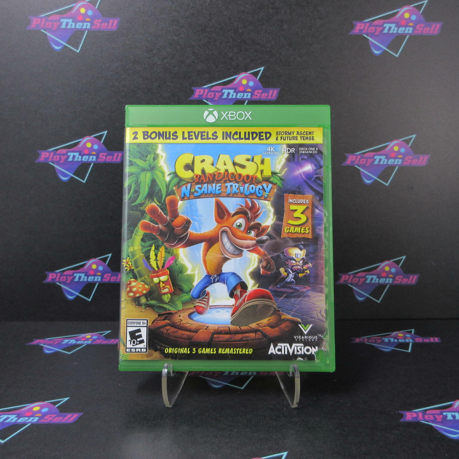 Crash Bandicoot N Sane Trilogy Xbox One AD Complete CIB - Very Good