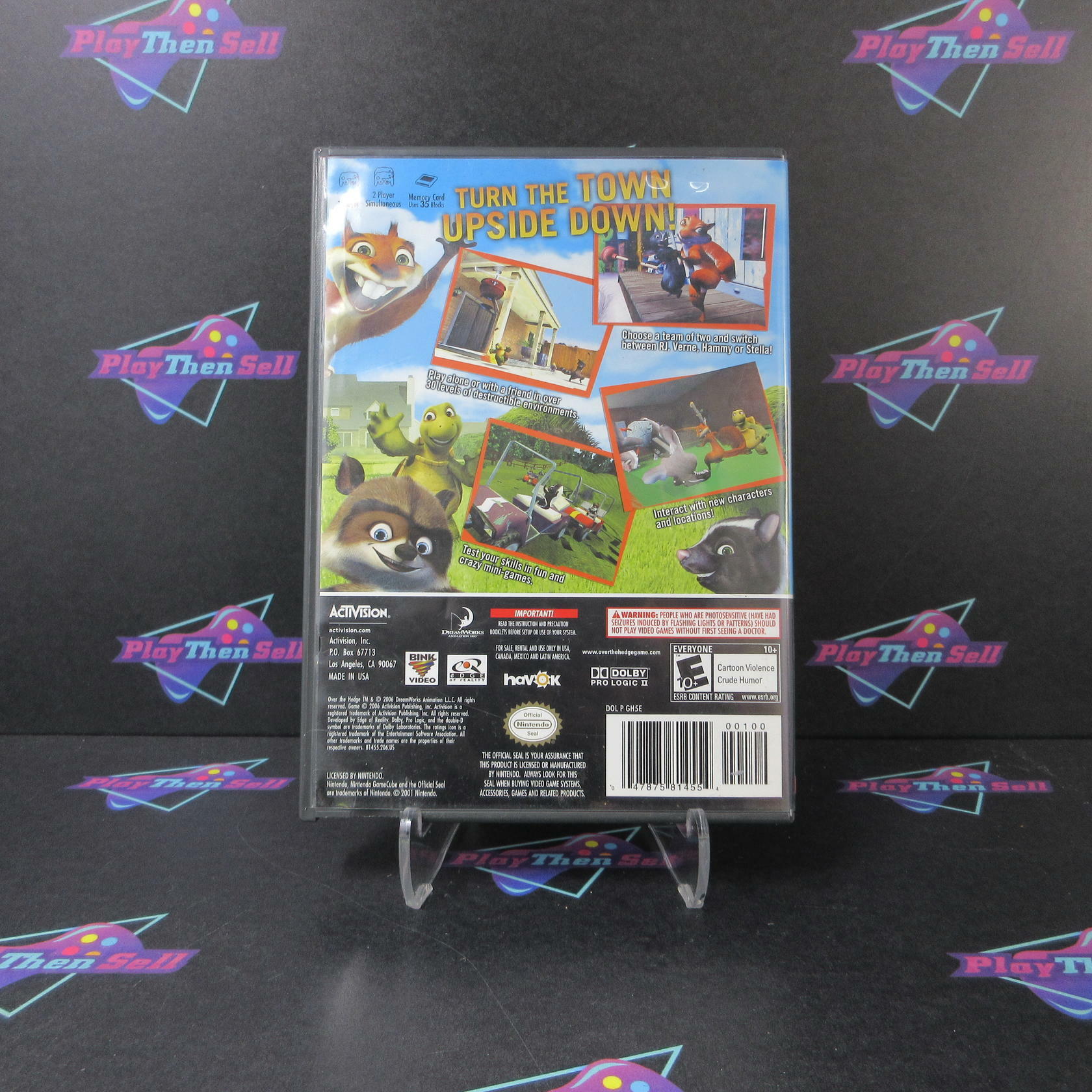 Over the Hedge Nintendo GameCube AD/DD/NM - Very Good