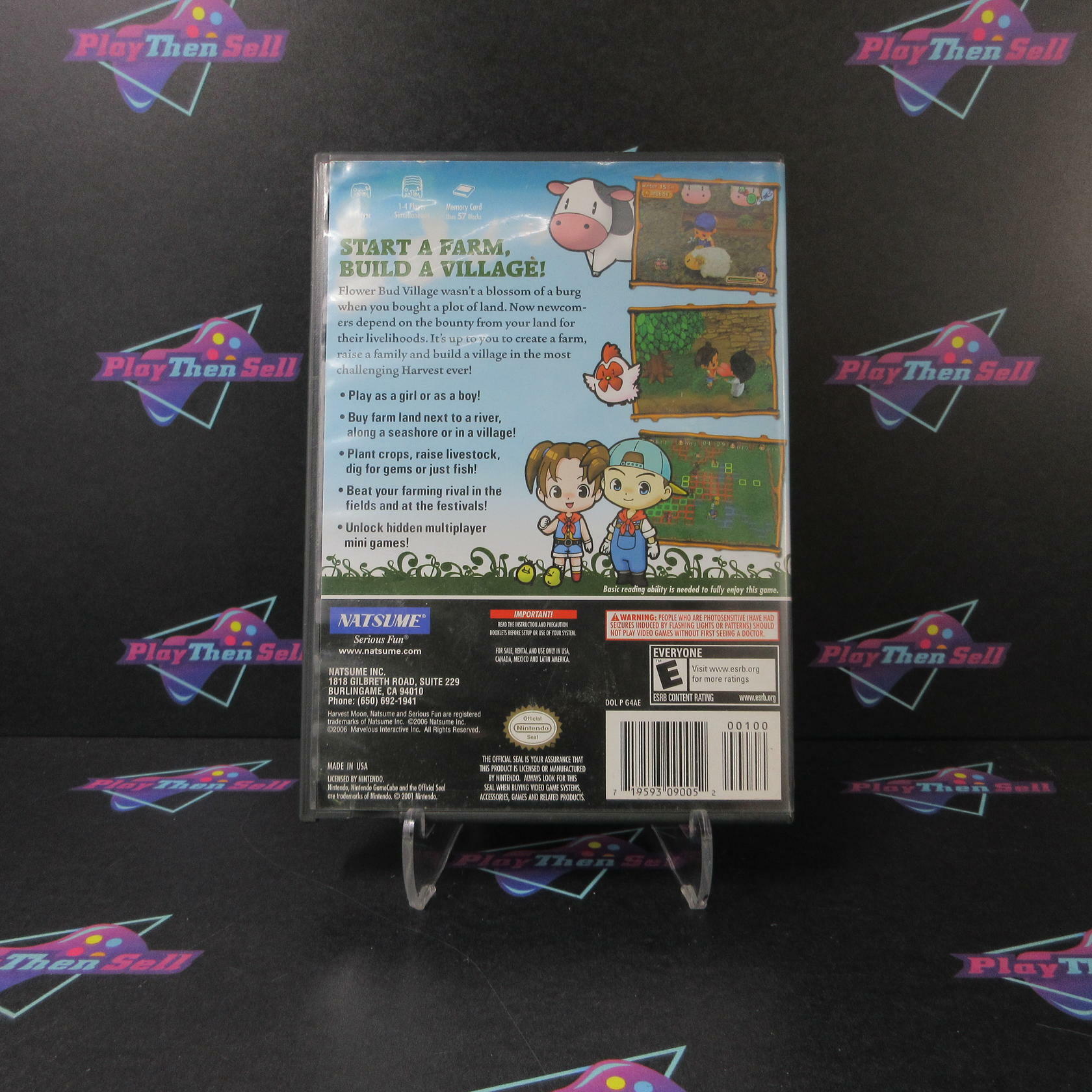 Harvest Moon Magical Melody Nintendo GameCube MD + Reg Card Complete CIB - Very Good
