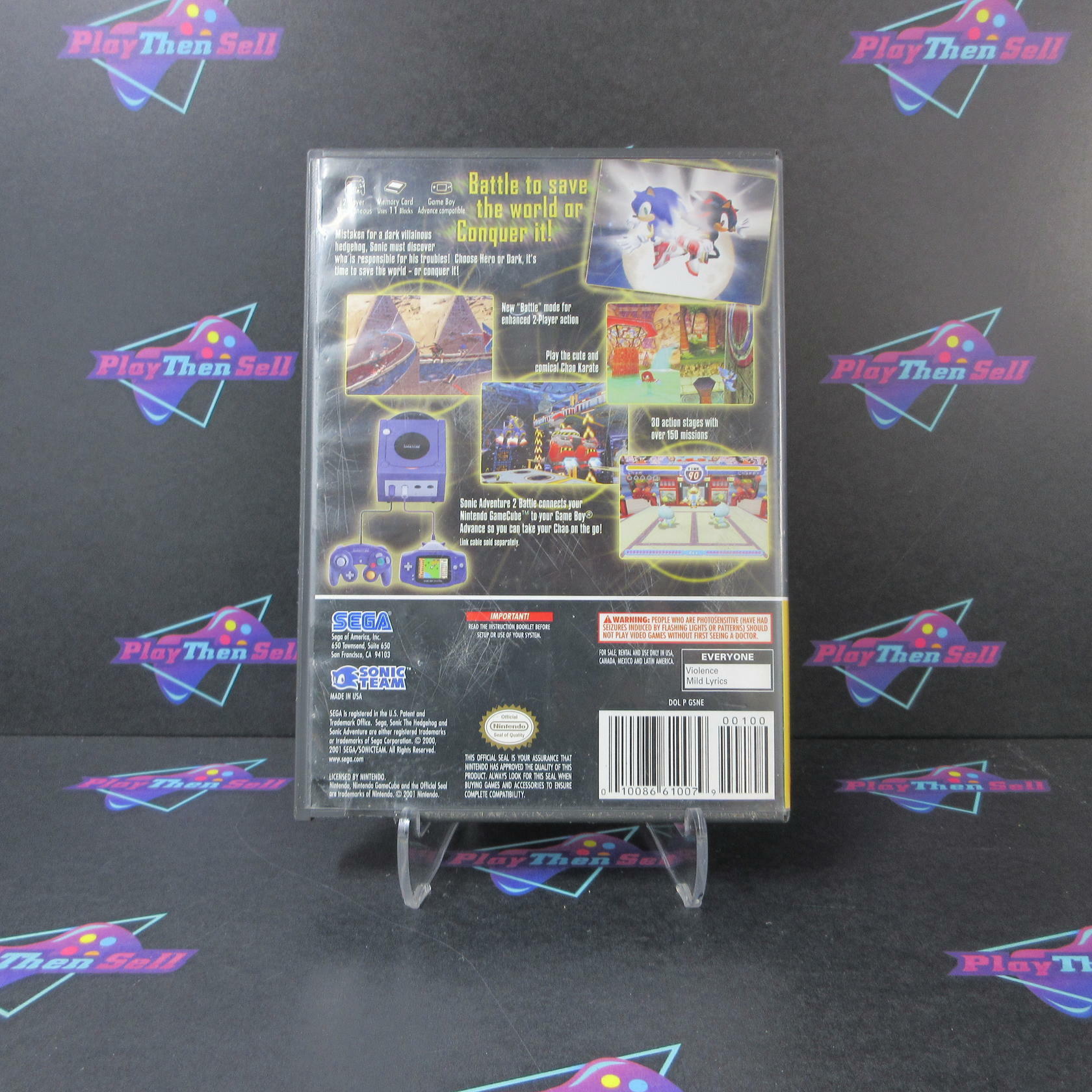 Sonic Adventure 2 Battle Player's Choice Nintendo GameCube DD/NM - Very Good
