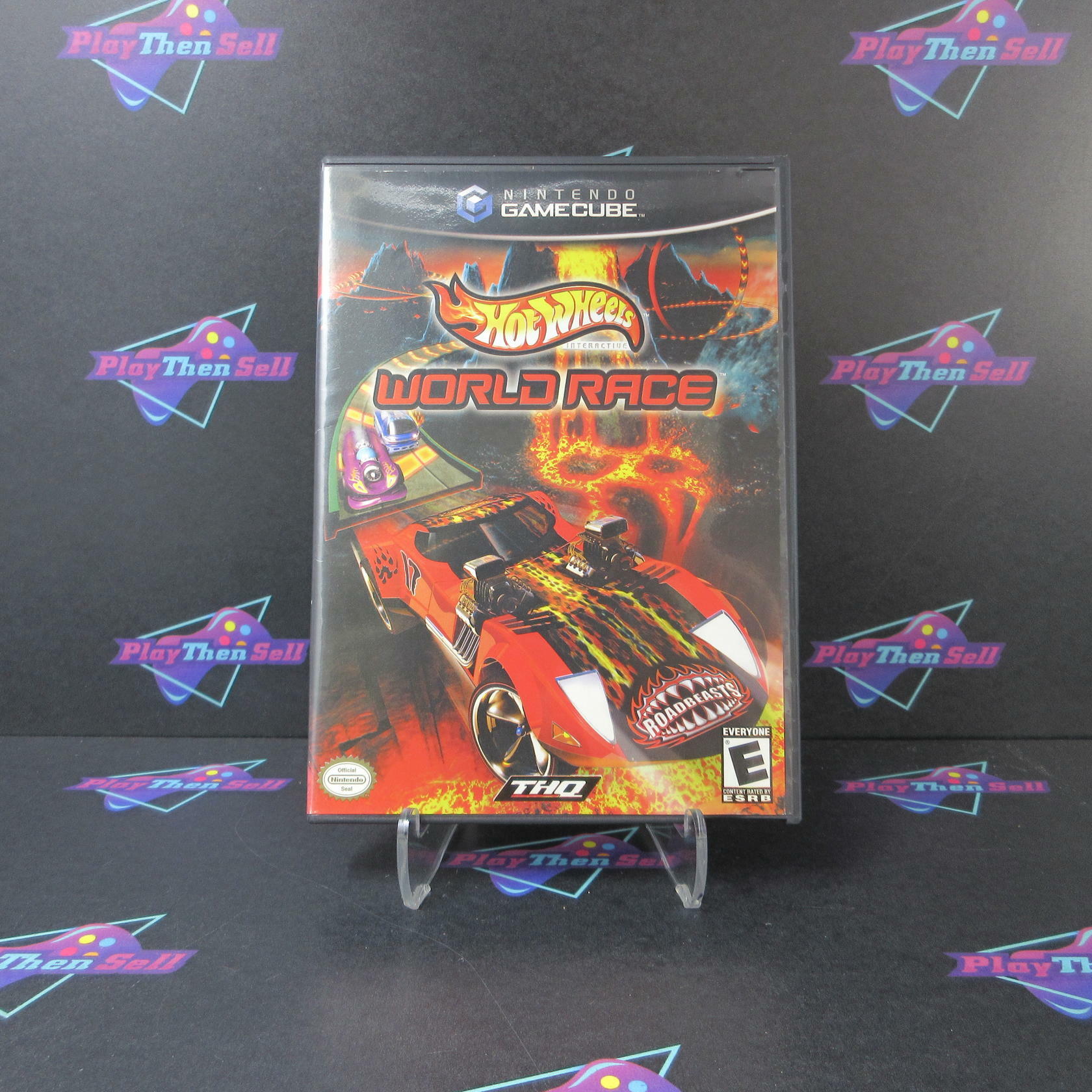 Hot Wheels World Race Nintendo Gamecube MD Complete CIB - Very Good