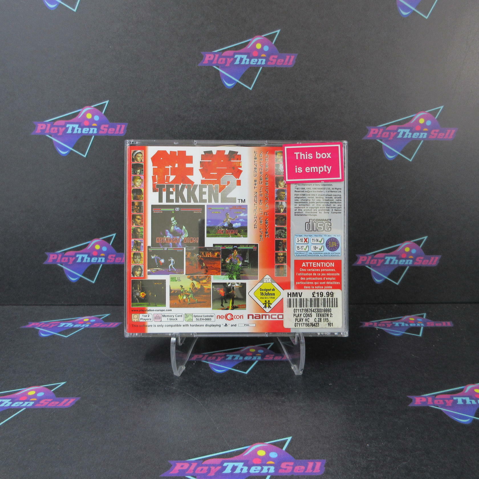 Tekken 2 Playstation PS1 PAL Import - Complete CIB - Very Good