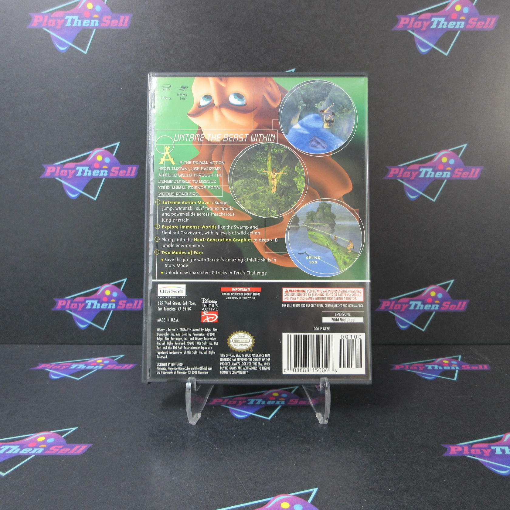 Tarzan Untamed + Reg Card Nintendo GameCube AD Complete CIB - Very Good