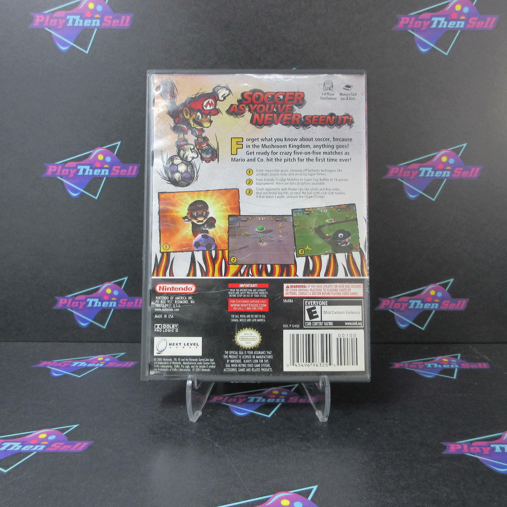Super Mario Strikers Nintendo GameCube AD/NM - Very Good