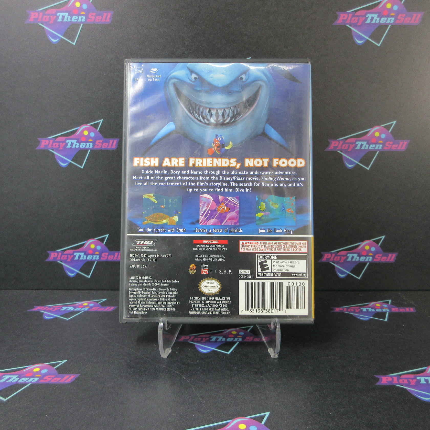 Finding Nemo Players Choice Nintendo GameCube AD/MD Complete CIB - Very Good
