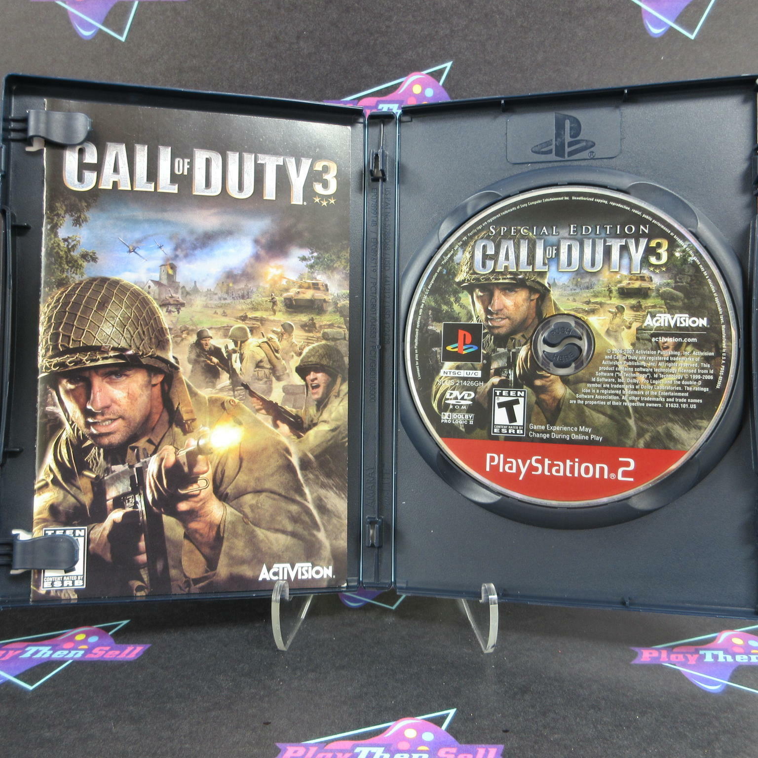 Call of Duty 3 GH Special Edition PS2 PlayStation 2 + Bonus Disc - Like New
