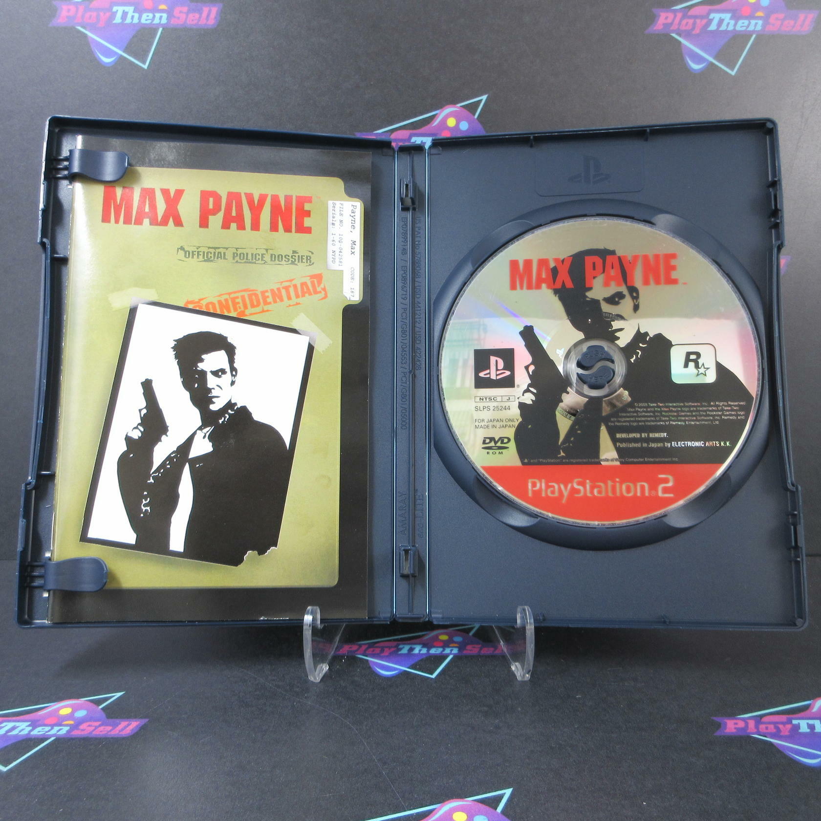 Max Payne Playstation 2 PS2 + Reg Card Japan Import - Complete - Very Good