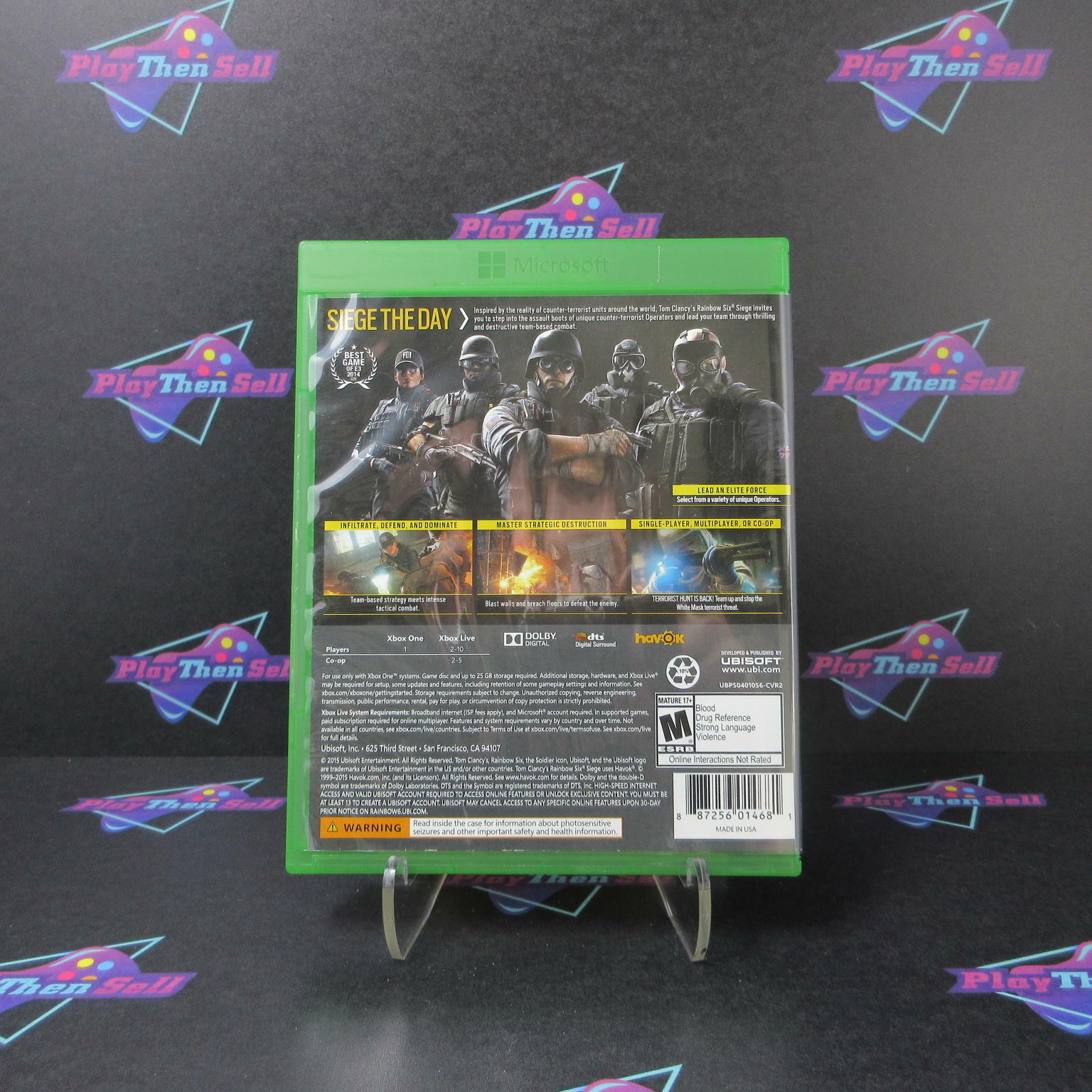 Tom Clancys Rainbow Six Siege Xbox One - Like New