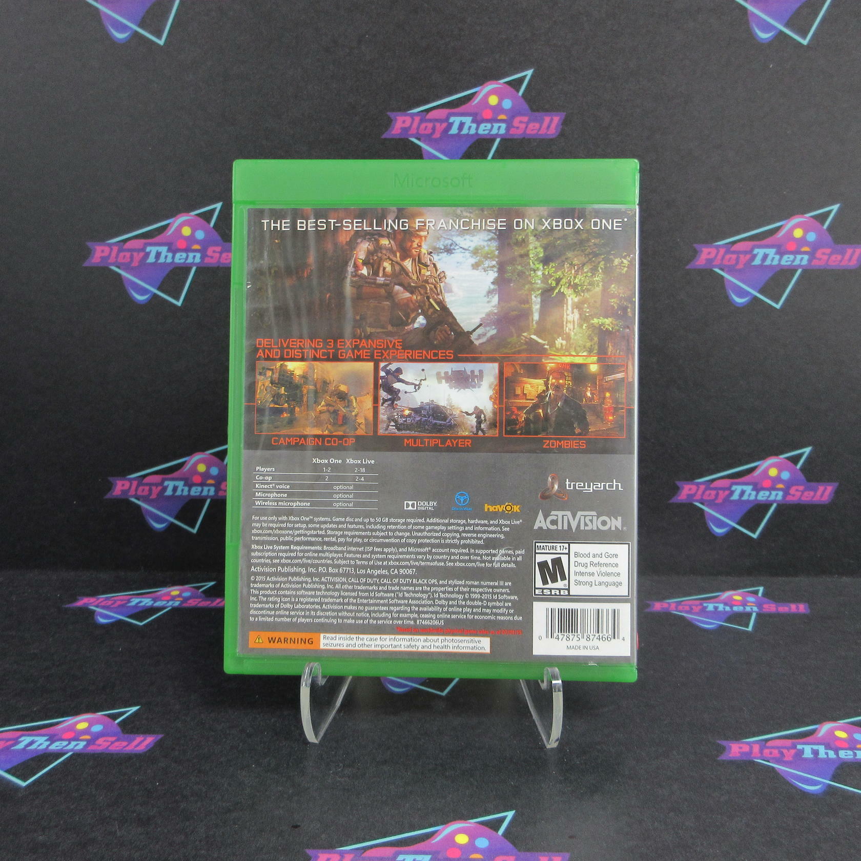Call of Duty Black Ops 3 Xbox One AD Complete CIB - Very Good
