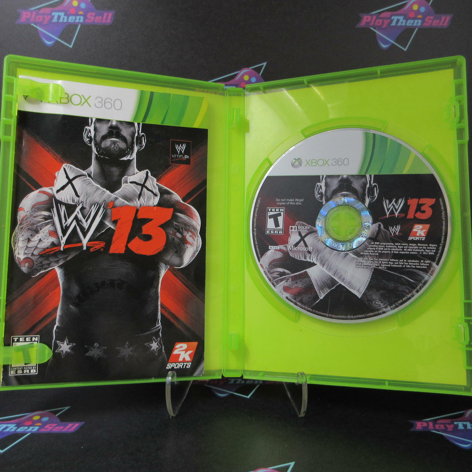 WWE 13 Xbox 360 AD Complete CIB - Very Good