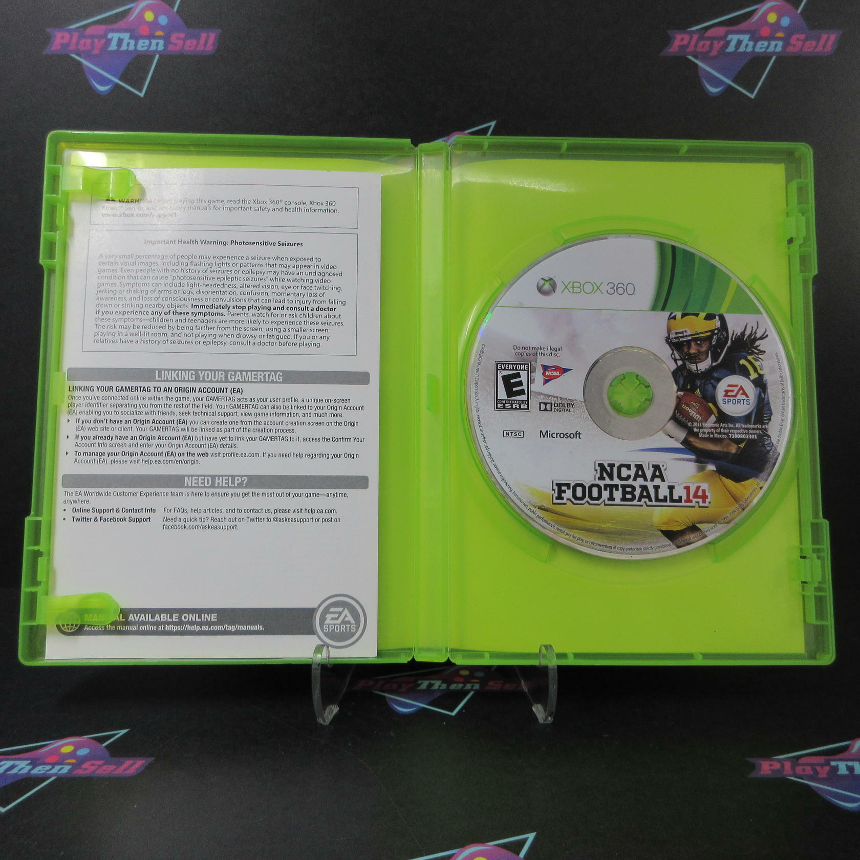NCAA Football 14 Xbox 360 DD Complete CIB - Very Good