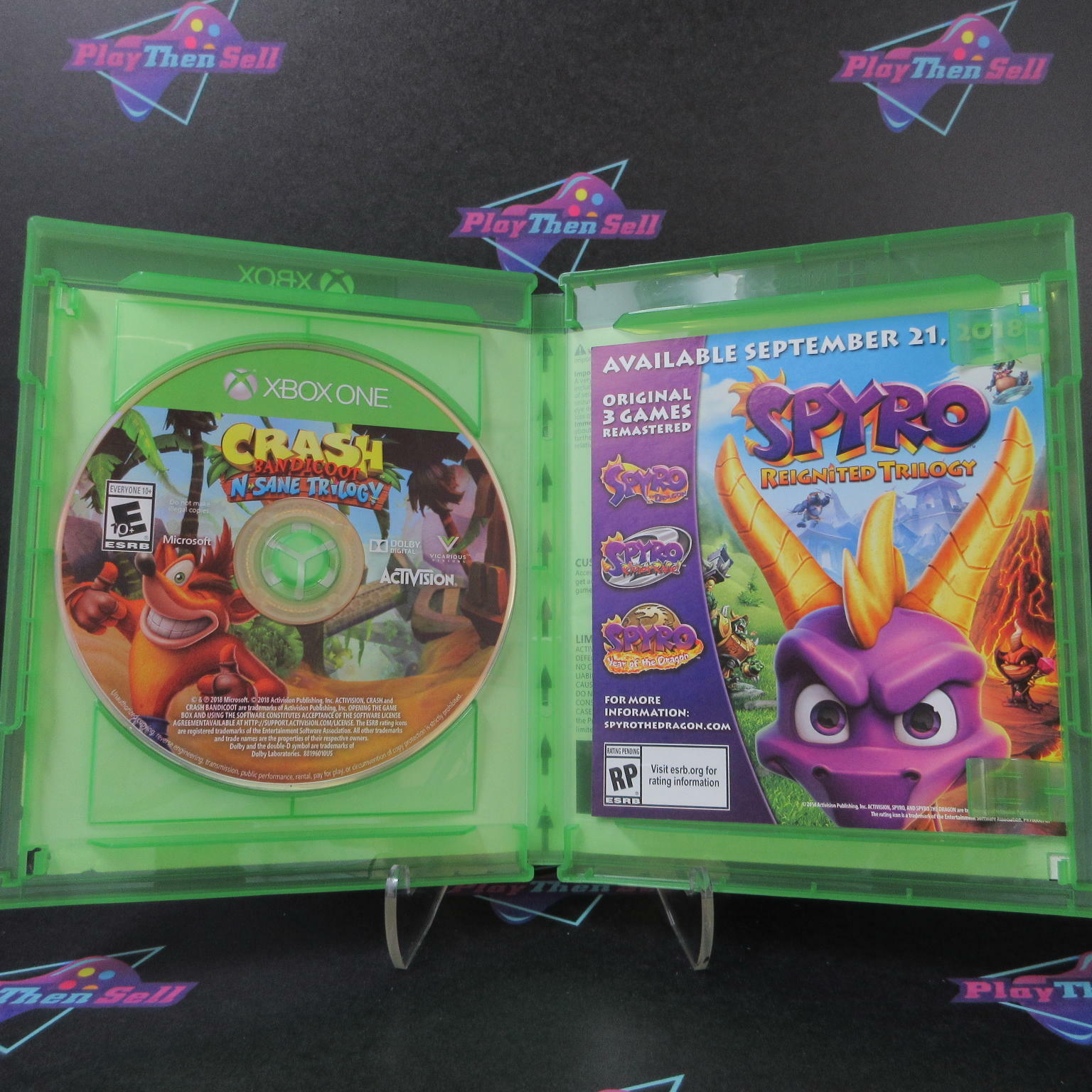 Crash Bandicoot N Sane Trilogy Xbox One AD Complete CIB - Very Good