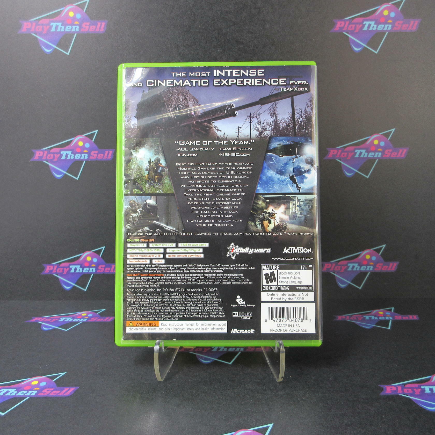 Call of Duty 4 Modern Warfare Xbox 360 PH - Like New