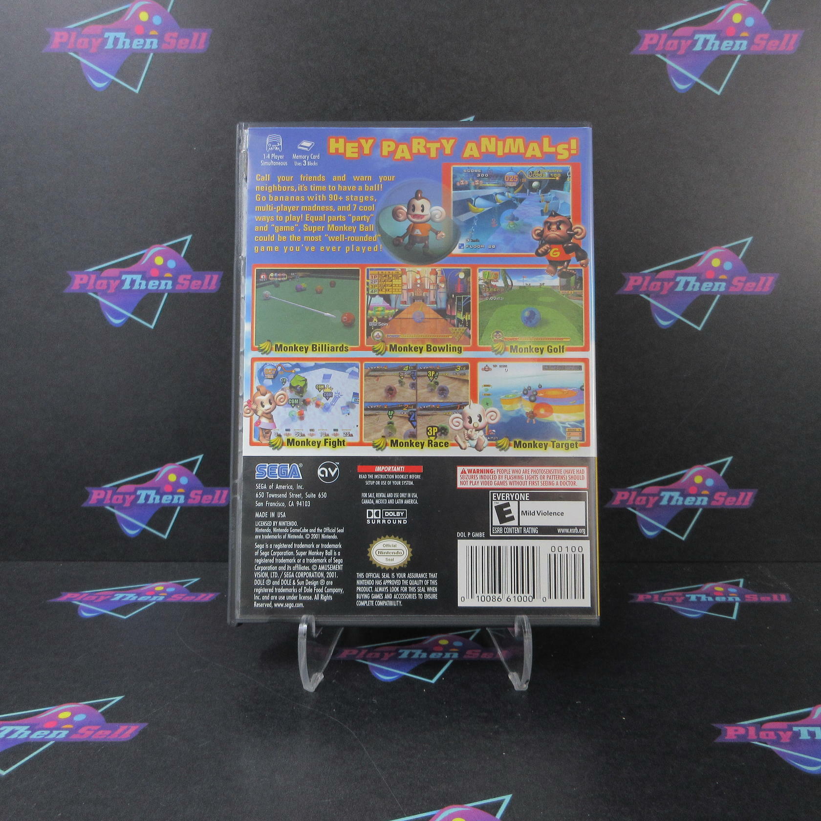 Super Monkey Ball Player's Choice Nintendo Gamecube - Like New