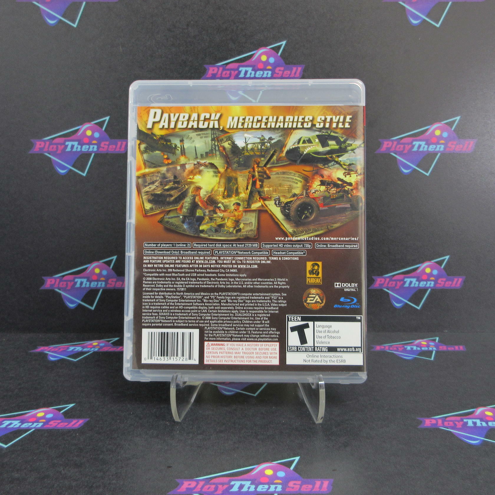 Mercenaries 2 World in Flames PS3 PlayStation 3 - Like New