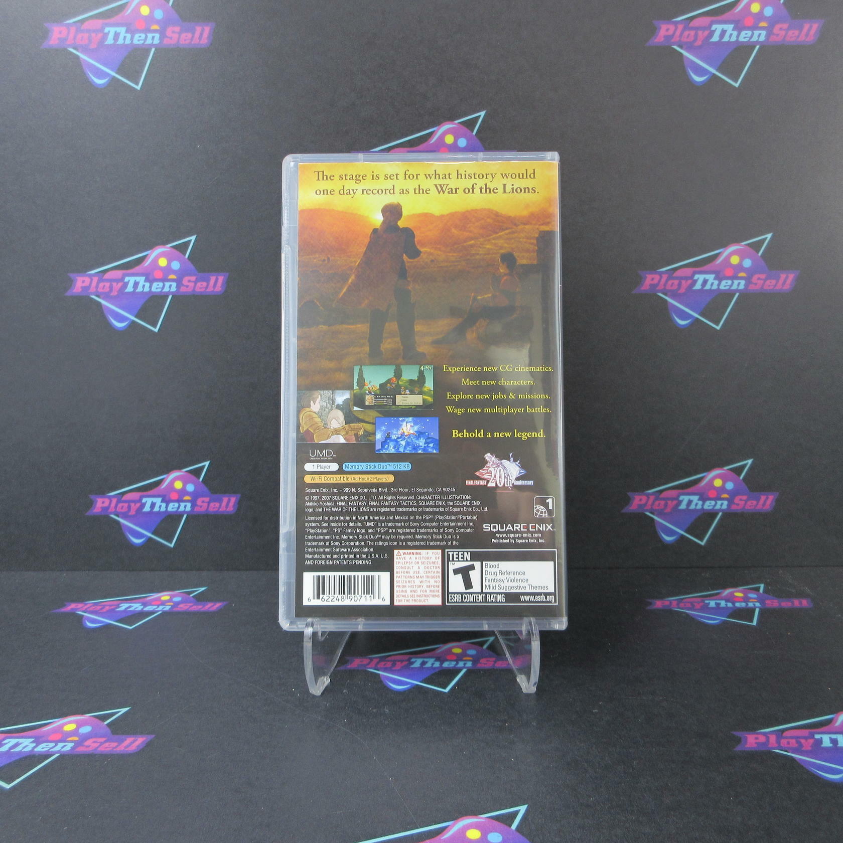 Final Fantasy Tactics The War of the Lions Sony PSP + Reg Card - Like New
