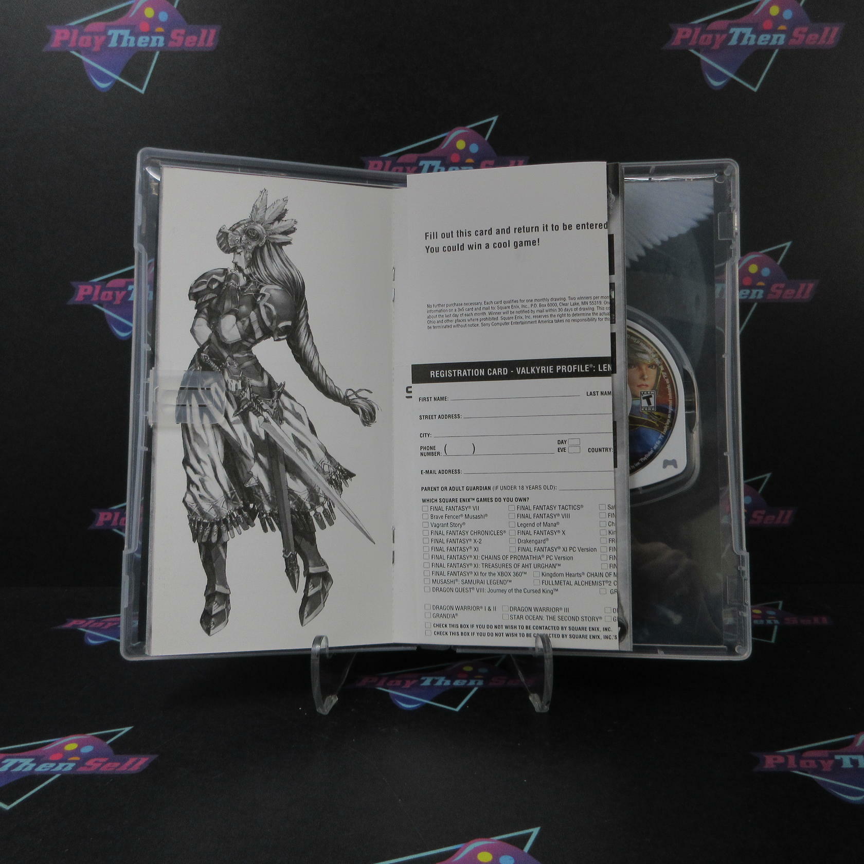 Valkyrie Profile Lenneth Sony PSP + Reg Card - Like New