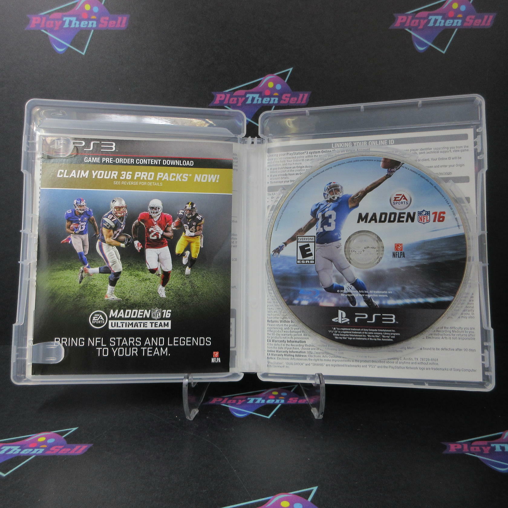 Madden NFL 16 Deluxe Edition PS3 PlayStation 3 - Like New