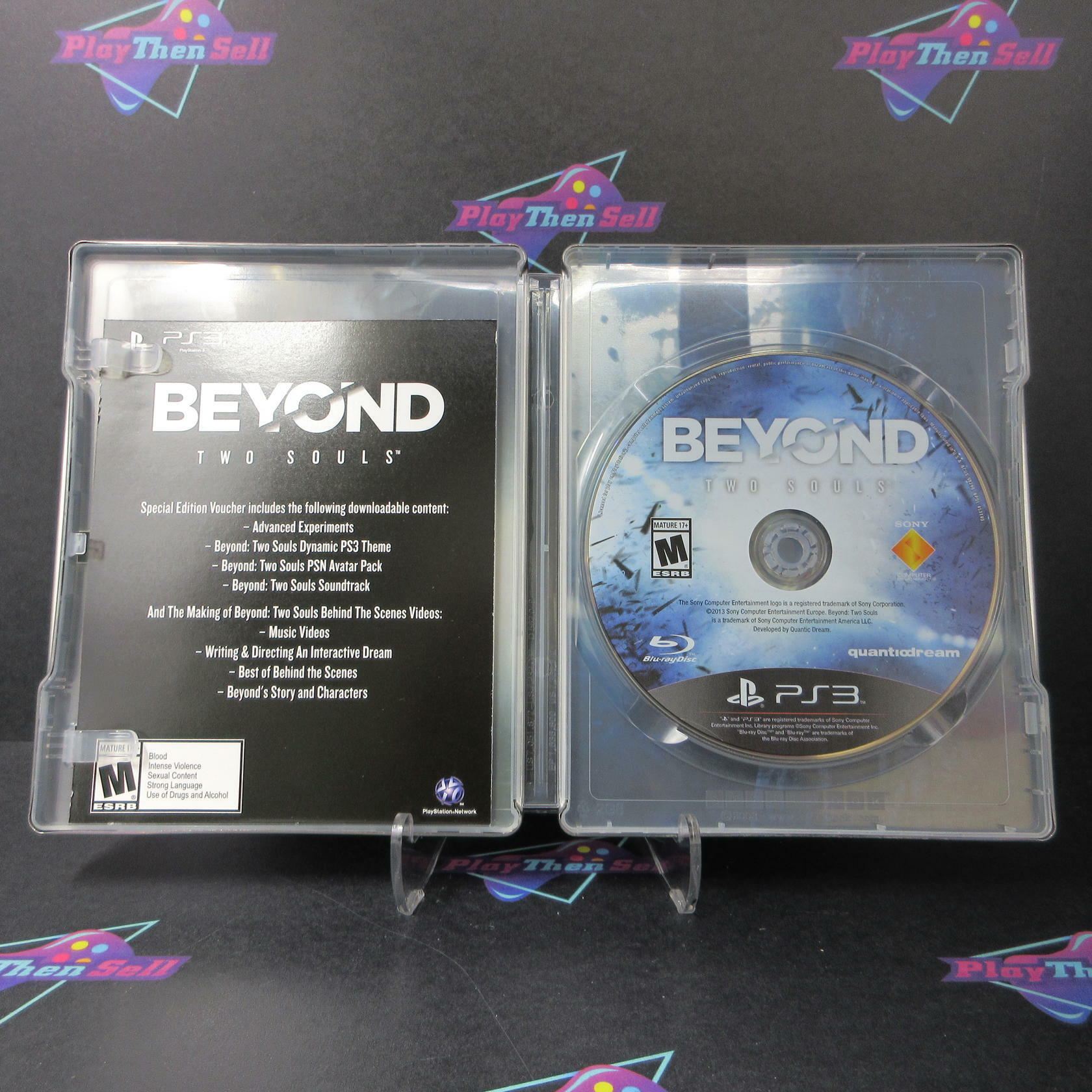 Beyond Two Souls Steelbook PS3 PlayStation 3 AD + Sleeve Complete CIB - Very Good