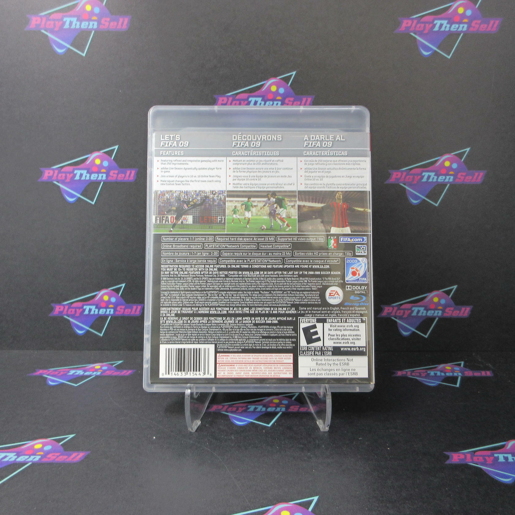 FIFA Soccer 09 PS3 PlayStation 3 AD/MD Complete CIB - Very Good